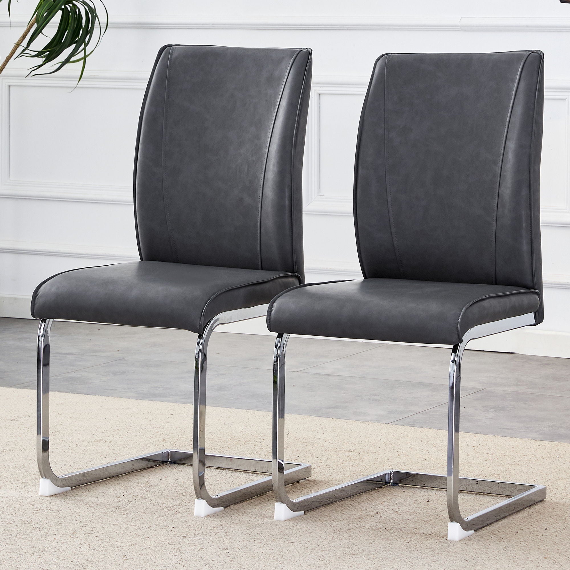 Luxury Simple Arch Chair, High Resilience With Metal Legs