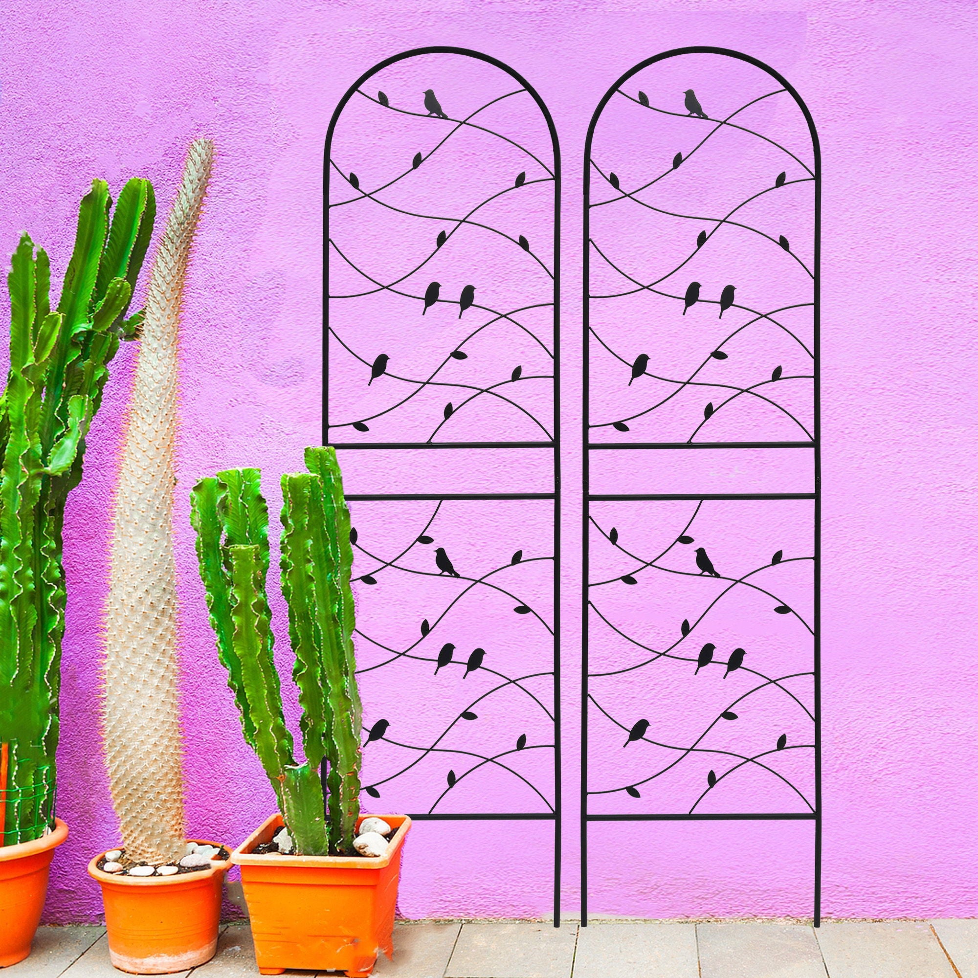 Garden Rustproof Trellis For Climbing Plants