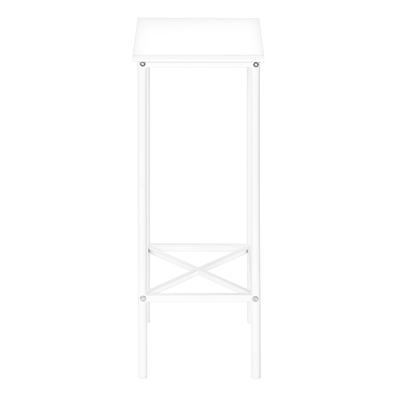Accent Side Table, Narrow, Small, 2 Tier, Contemporary & Modern