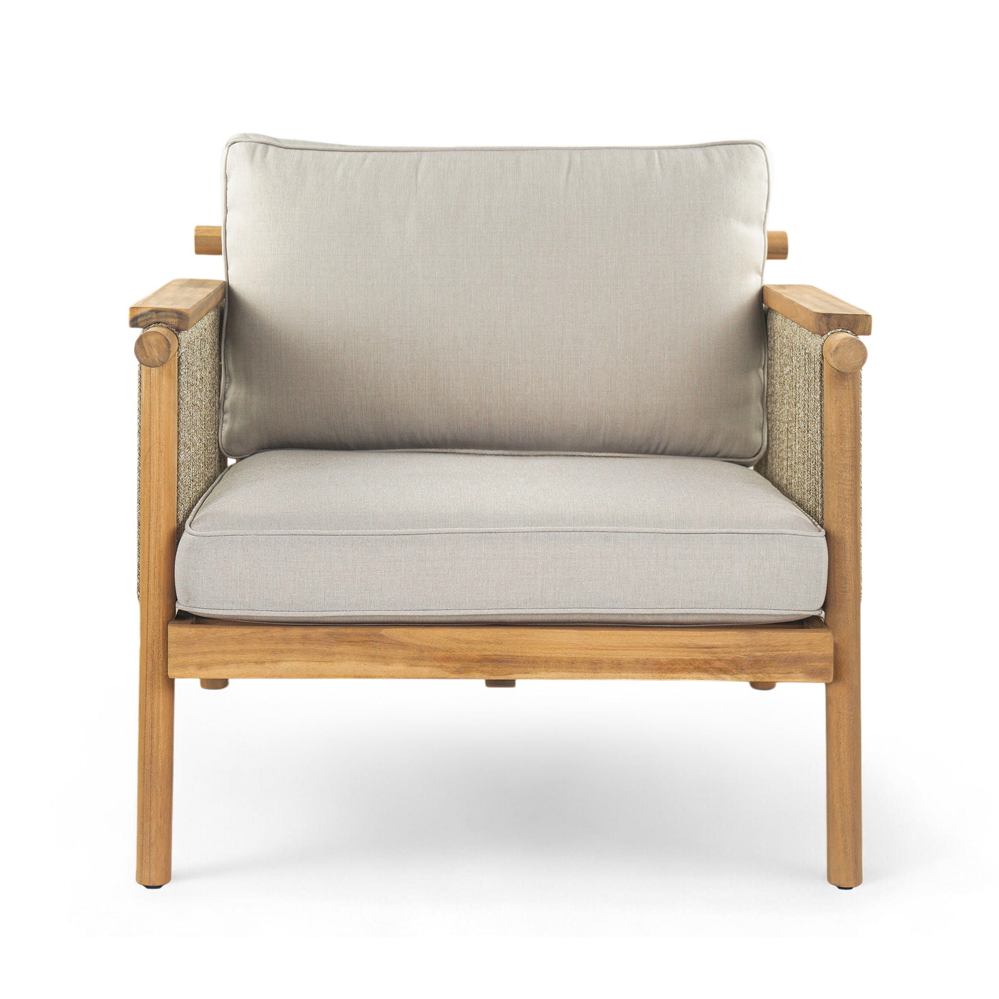 Sumbawa - Outdoor Club Chair - Teak / Beige