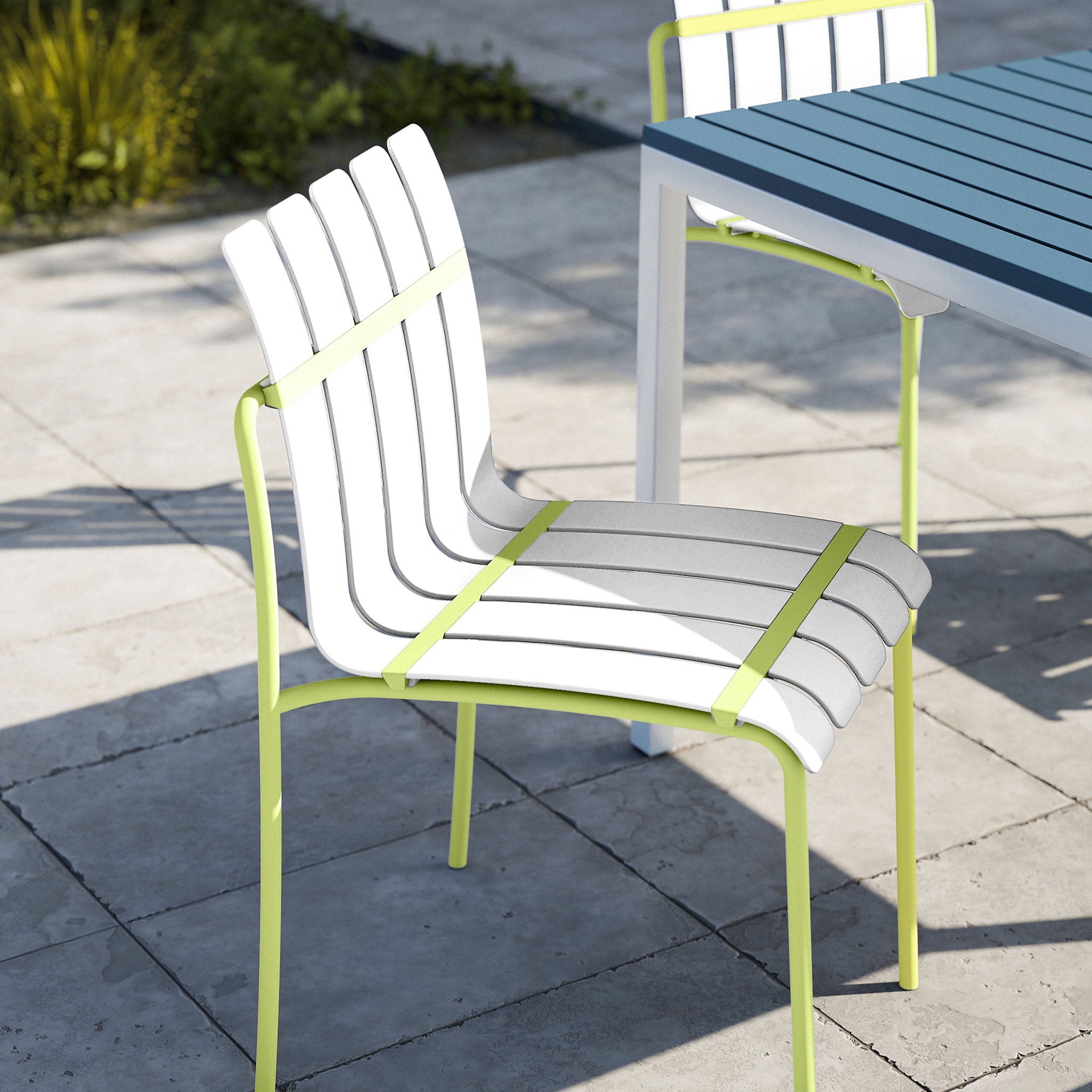 4 Piece Set Of Modern Color Block Designed Single Chairs