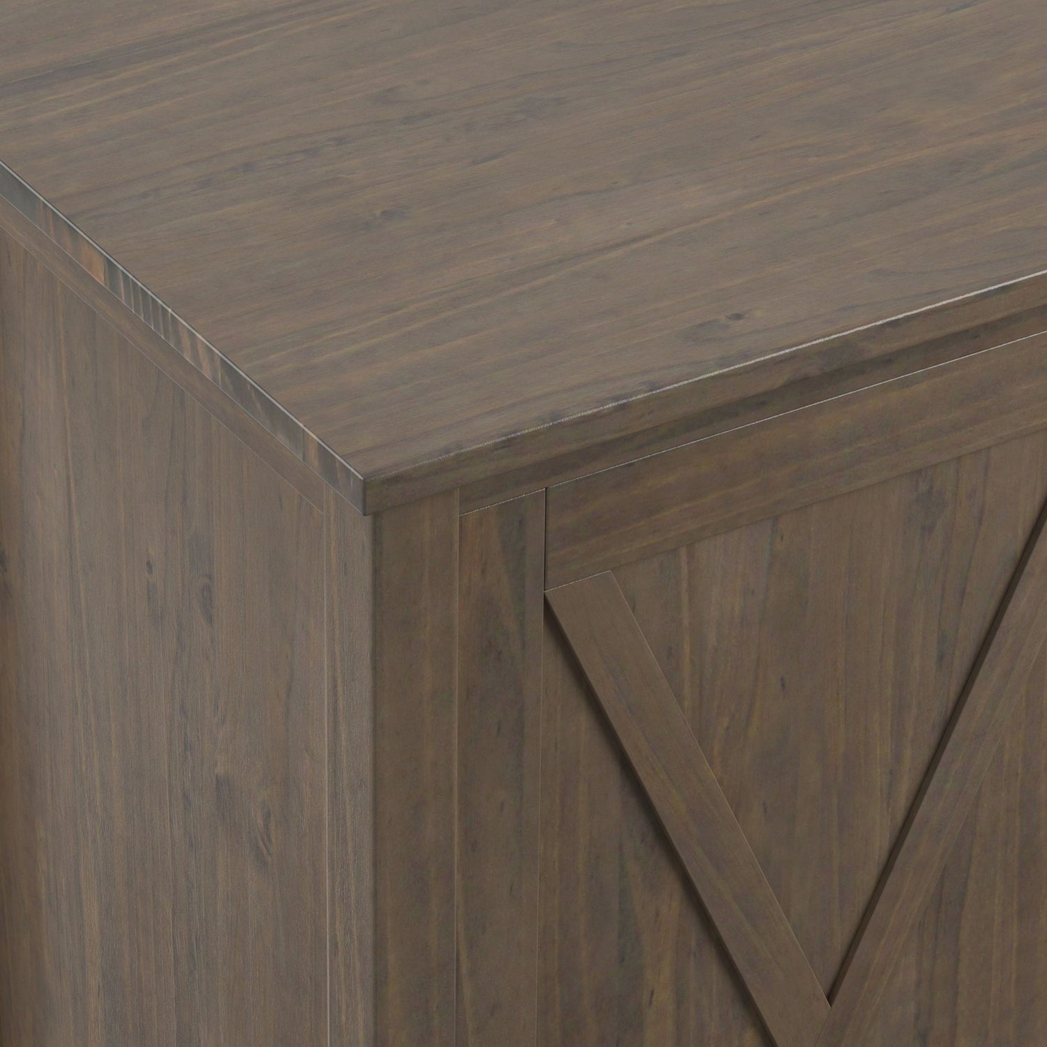 Ela - Sideboard With Wine Storage - Smoky Brown