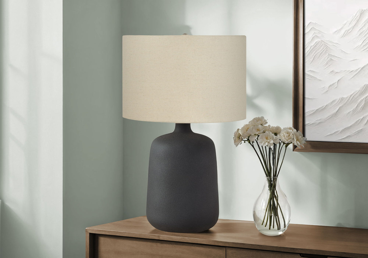 Lighting, Table Lamp Contemporary - Black