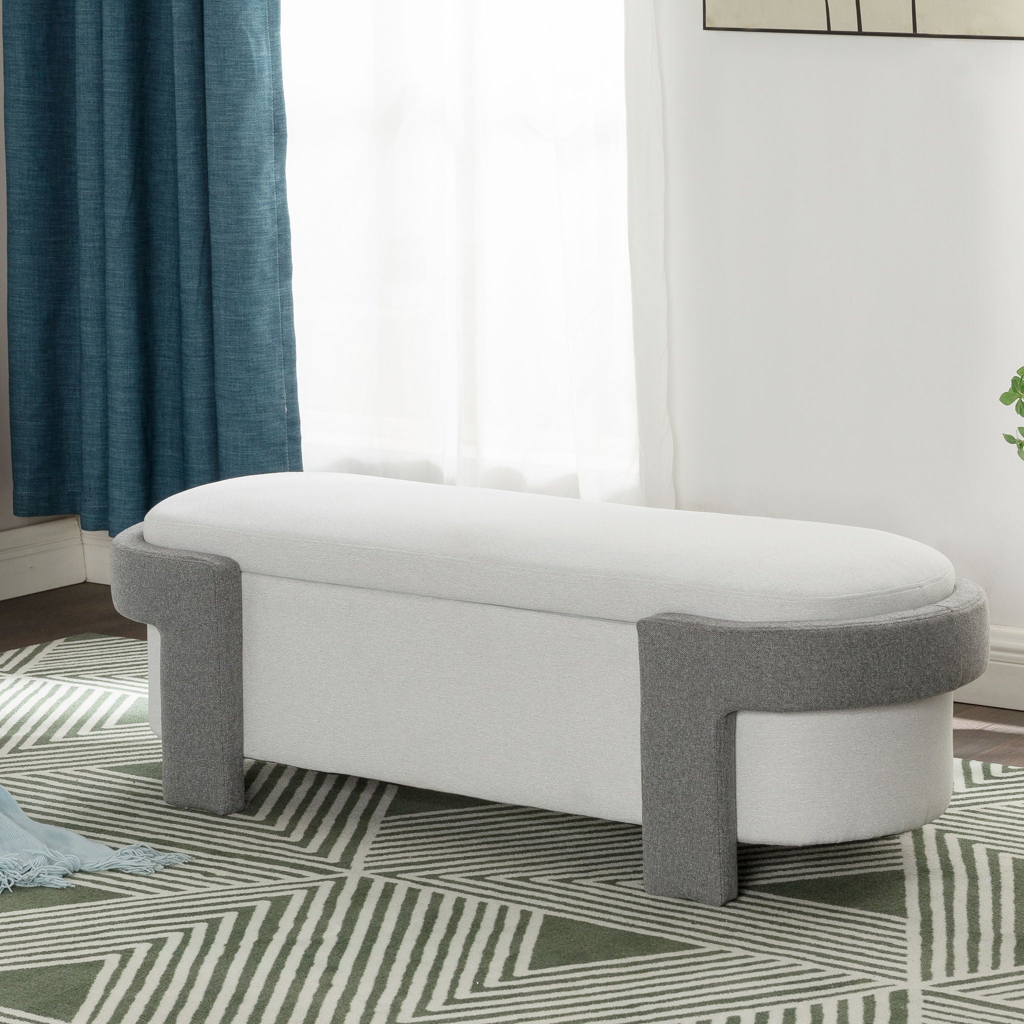 Versatile Storage Ottoman Bench, Spacious & Durable