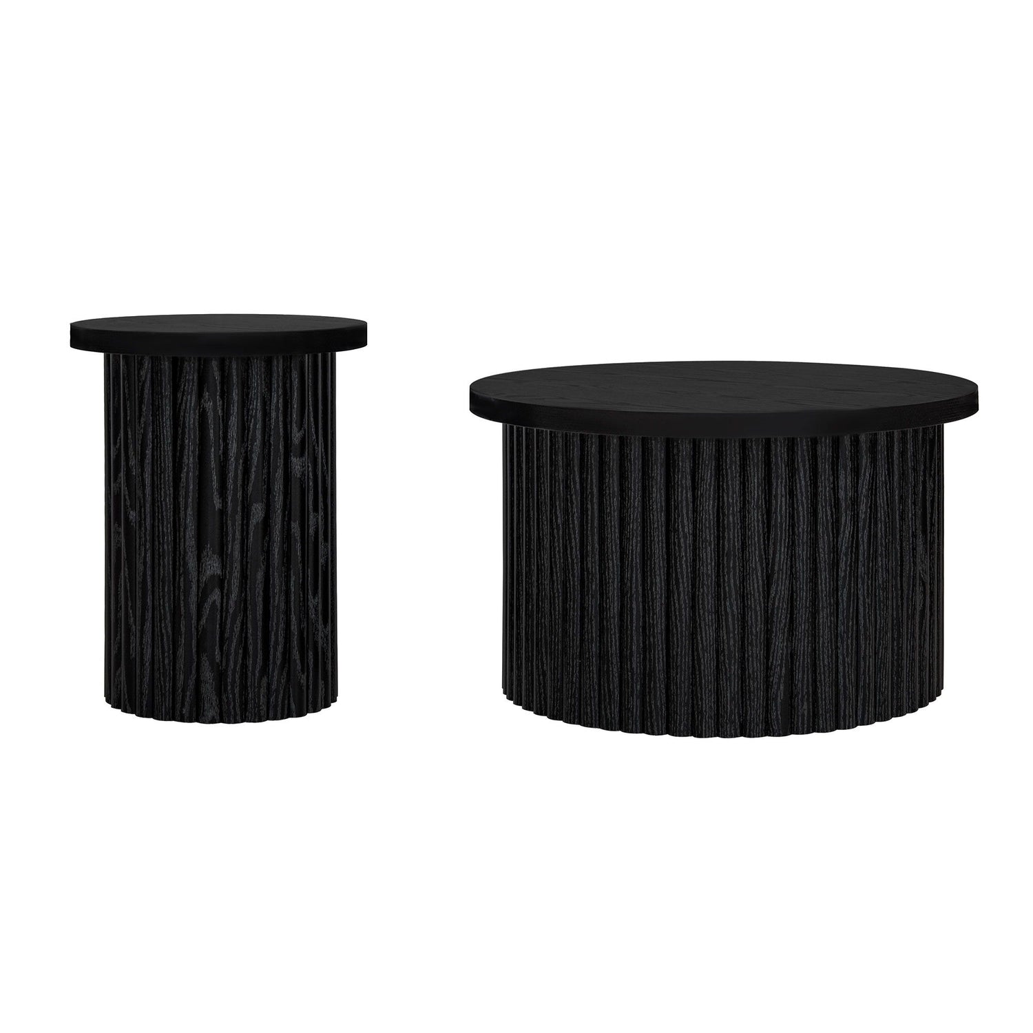 Modern Round Coffee Table And Side Table (Set of 2)