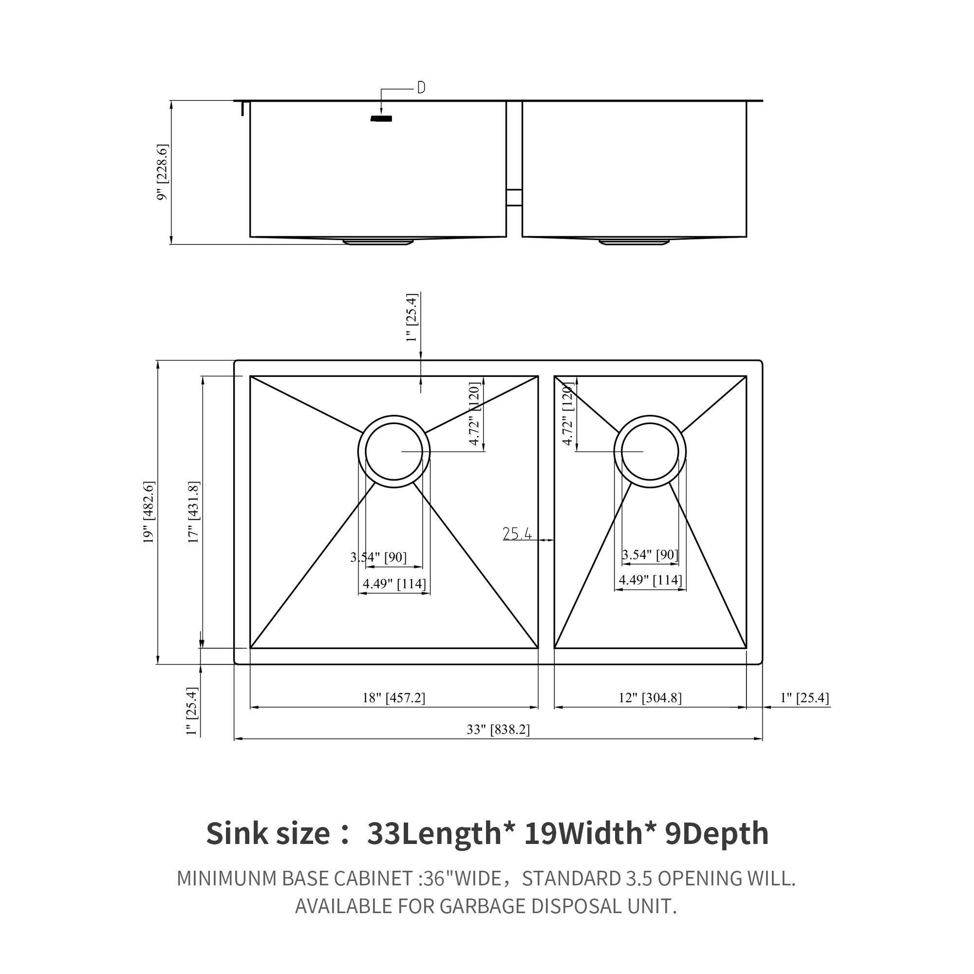 Modern Double Bowl Undermount Sink Design With 10" Deep Basins