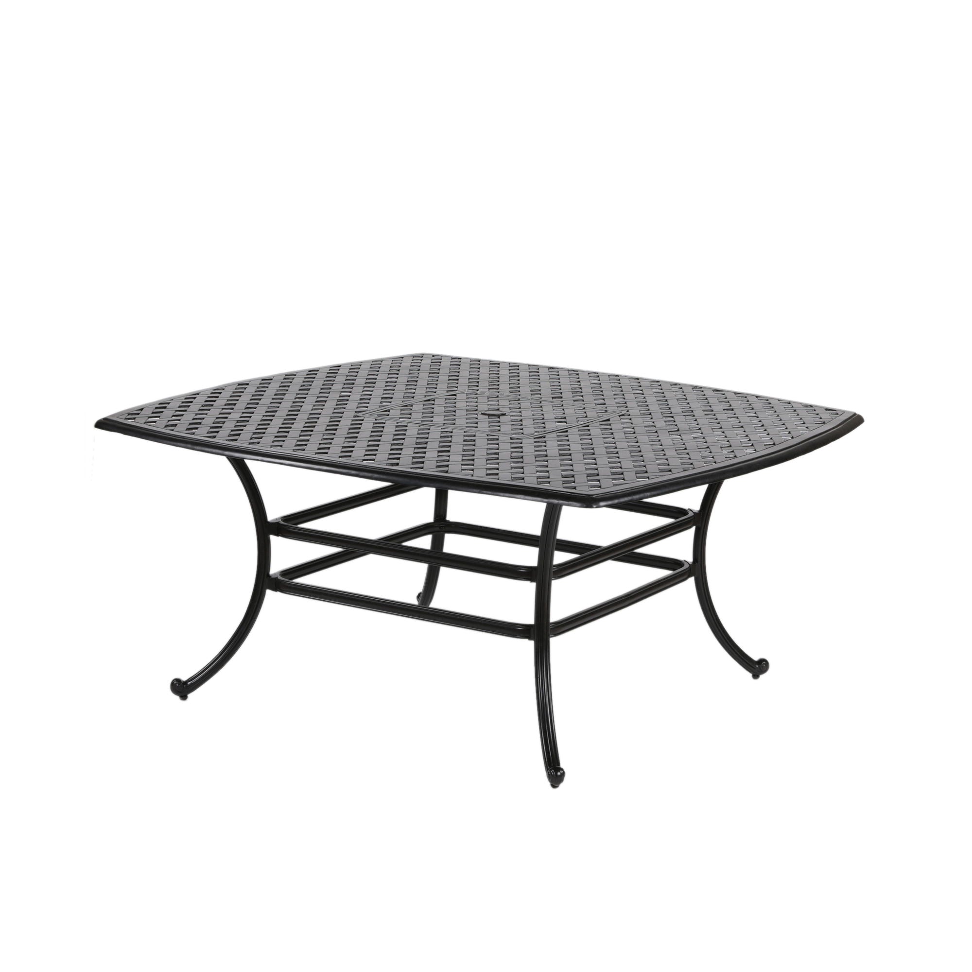 Square 63.98" Long Aluminum Dining Set