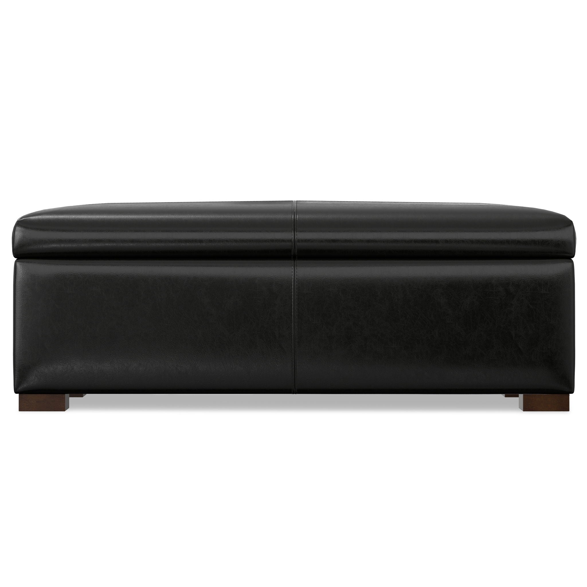 Gabbie - Rectangular Storage Ottoman - Black