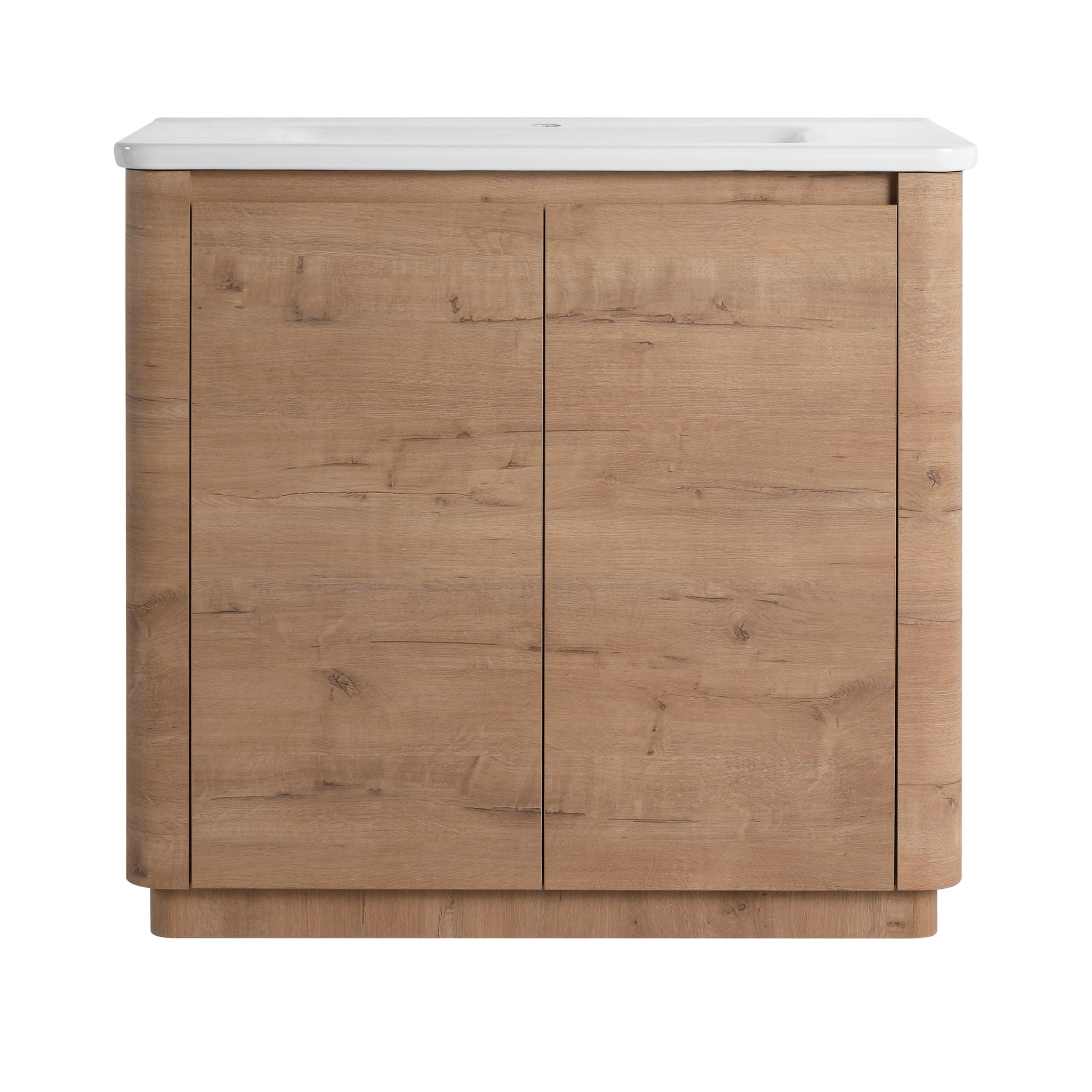 Freestanding Bathroom Vanity With Sink & 2 Soft Close Doors
