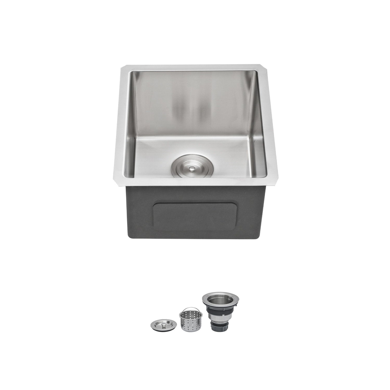 Undermount Stainless Steel Kitchen Sink, Deep Single Bowl Basin