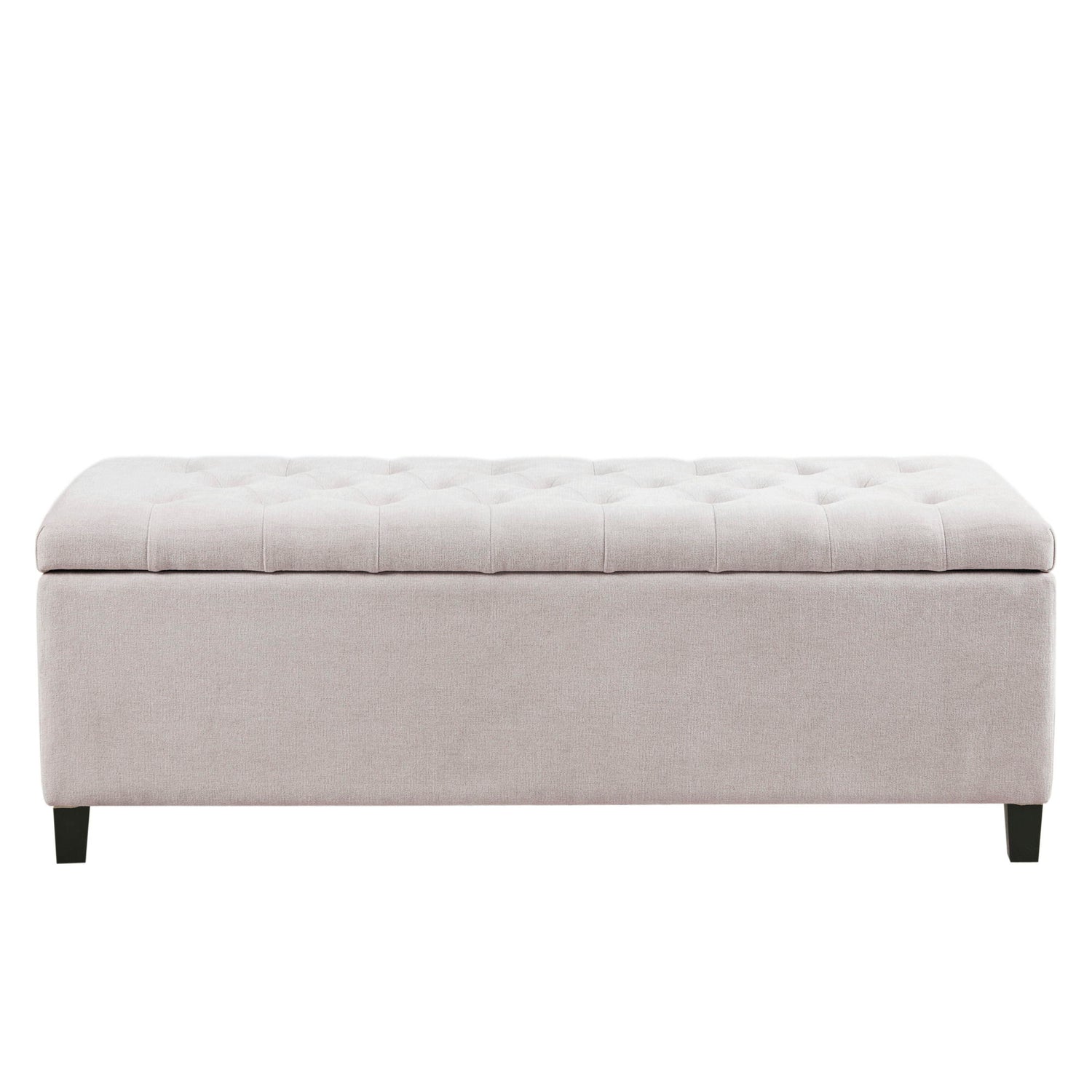 Elegant Design Tufted Top, Soft Close Storage Bench