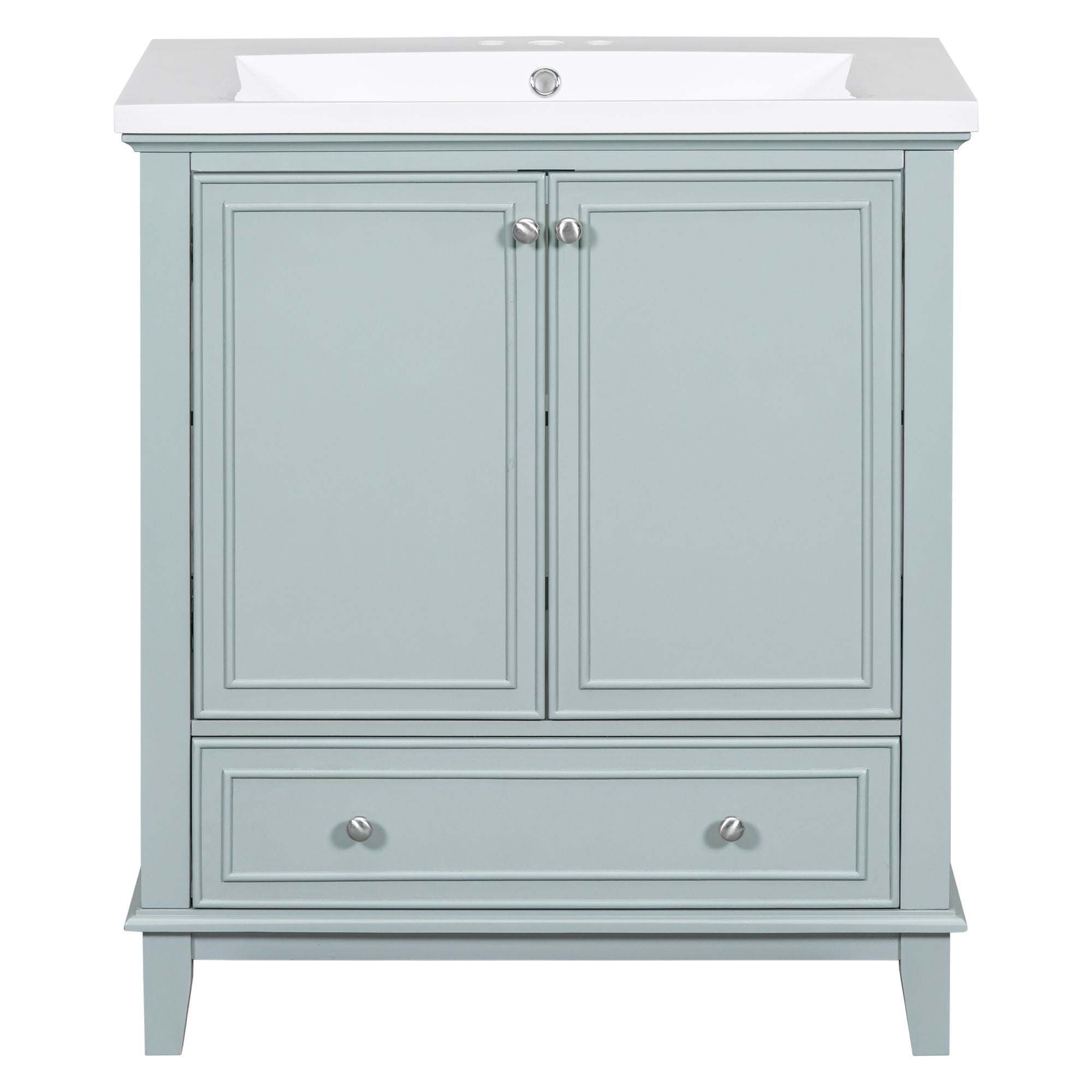 Modern Bathroom Vanity With Sink Combo, Multi Functional Cabinet With Doors And Drawer