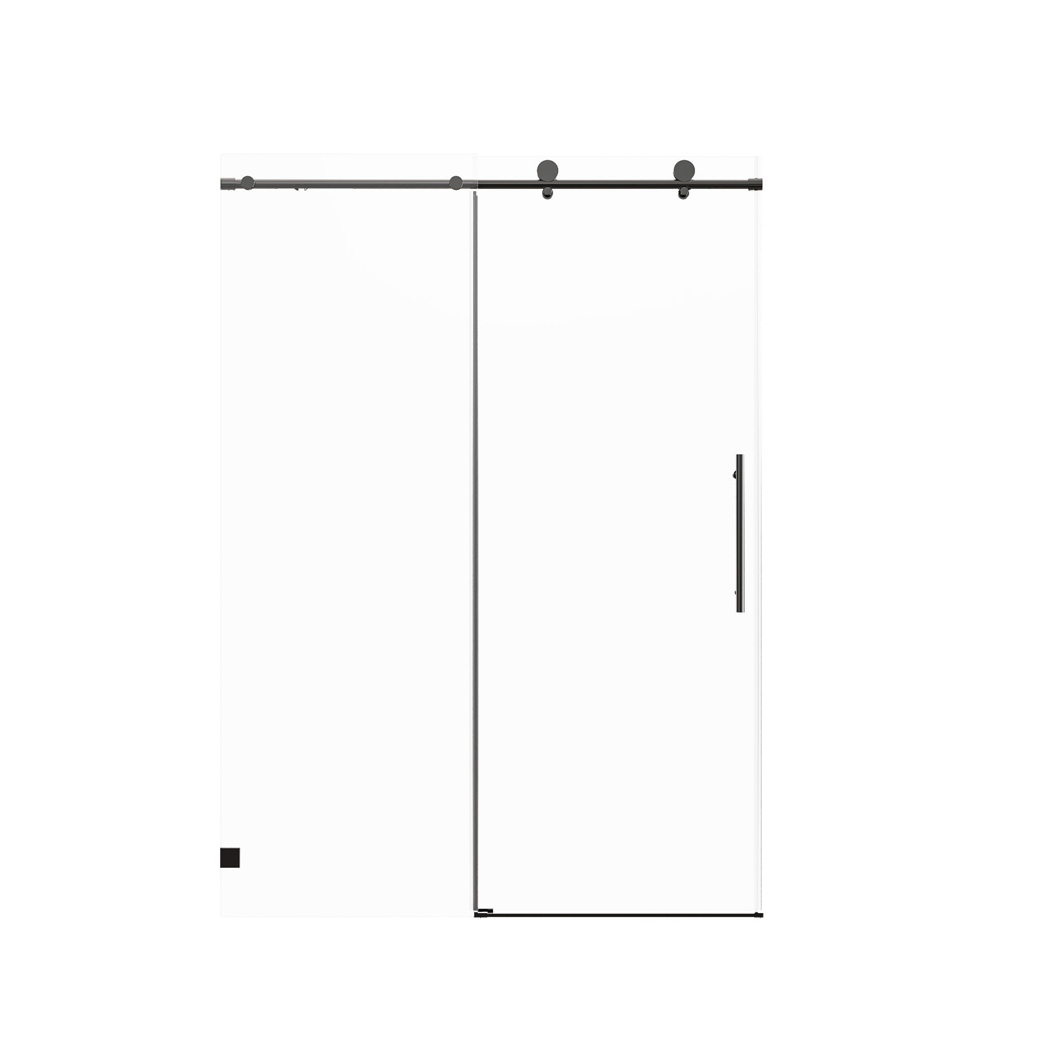 Frameless Single Sliding Soft Close Shower Doors, 5/16" Sgcc Tempered Glass