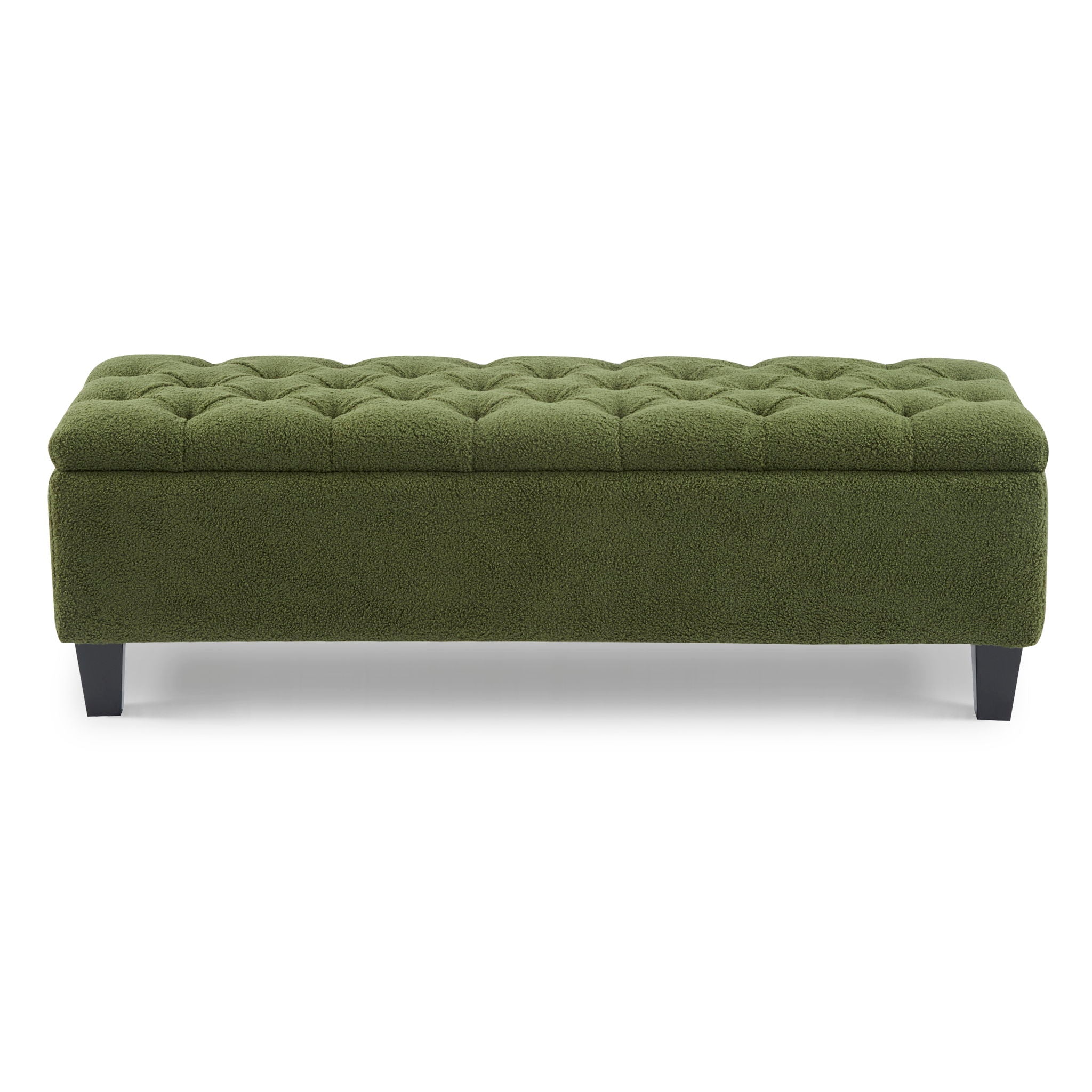 Ottoman Bench & Storage - Green