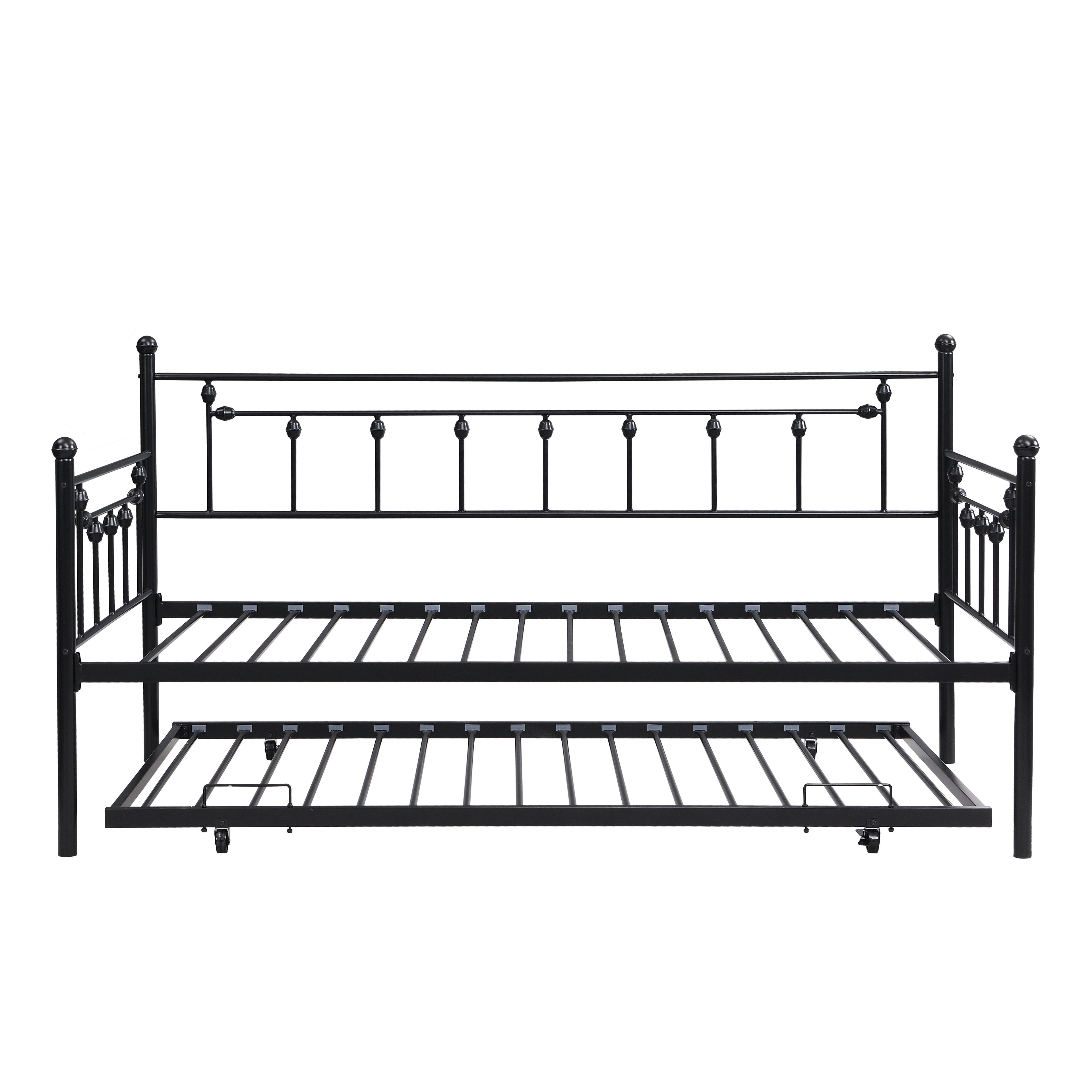 Twin Daybed With Trundle - Black