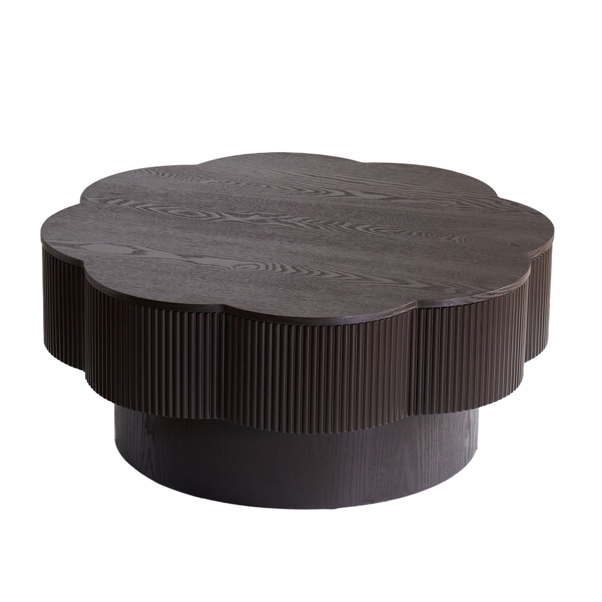 Modern Plum Blossom Shaped Coffee Table With Storage