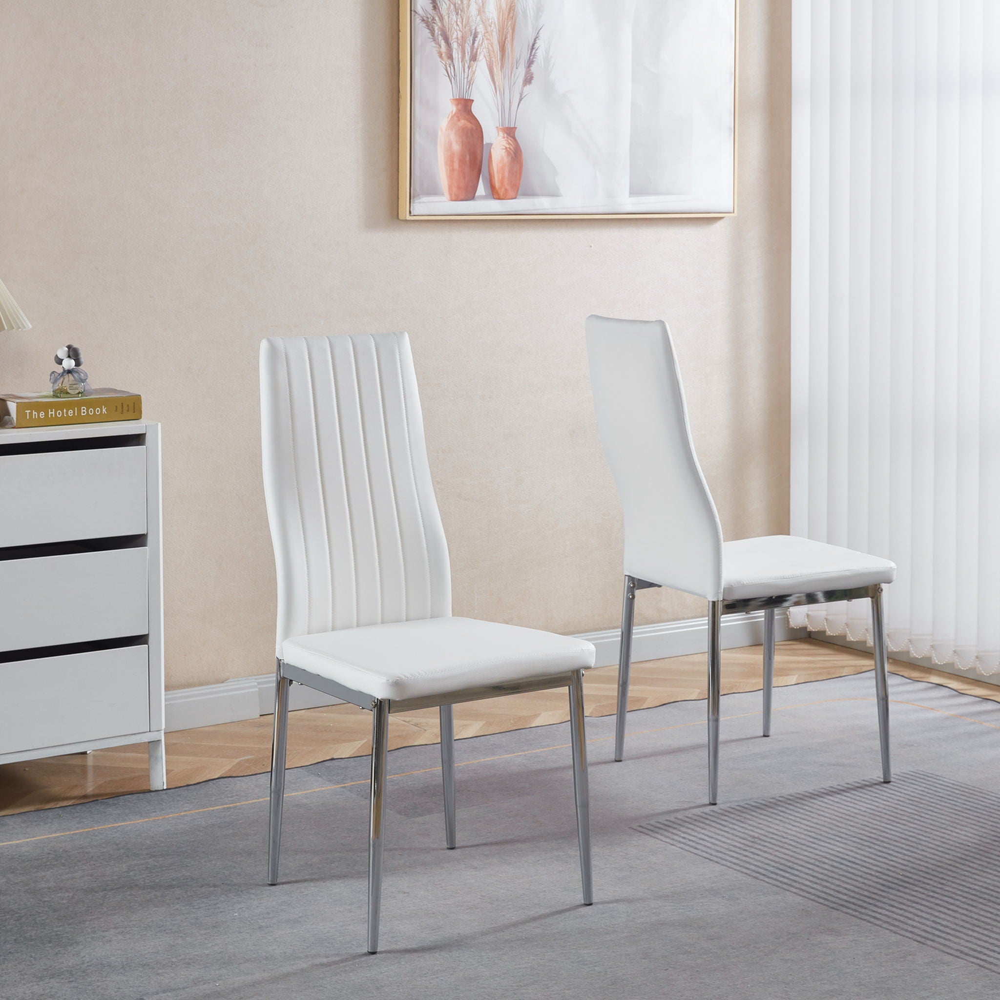 Chrome Leg Dining Chair (Set of 4)