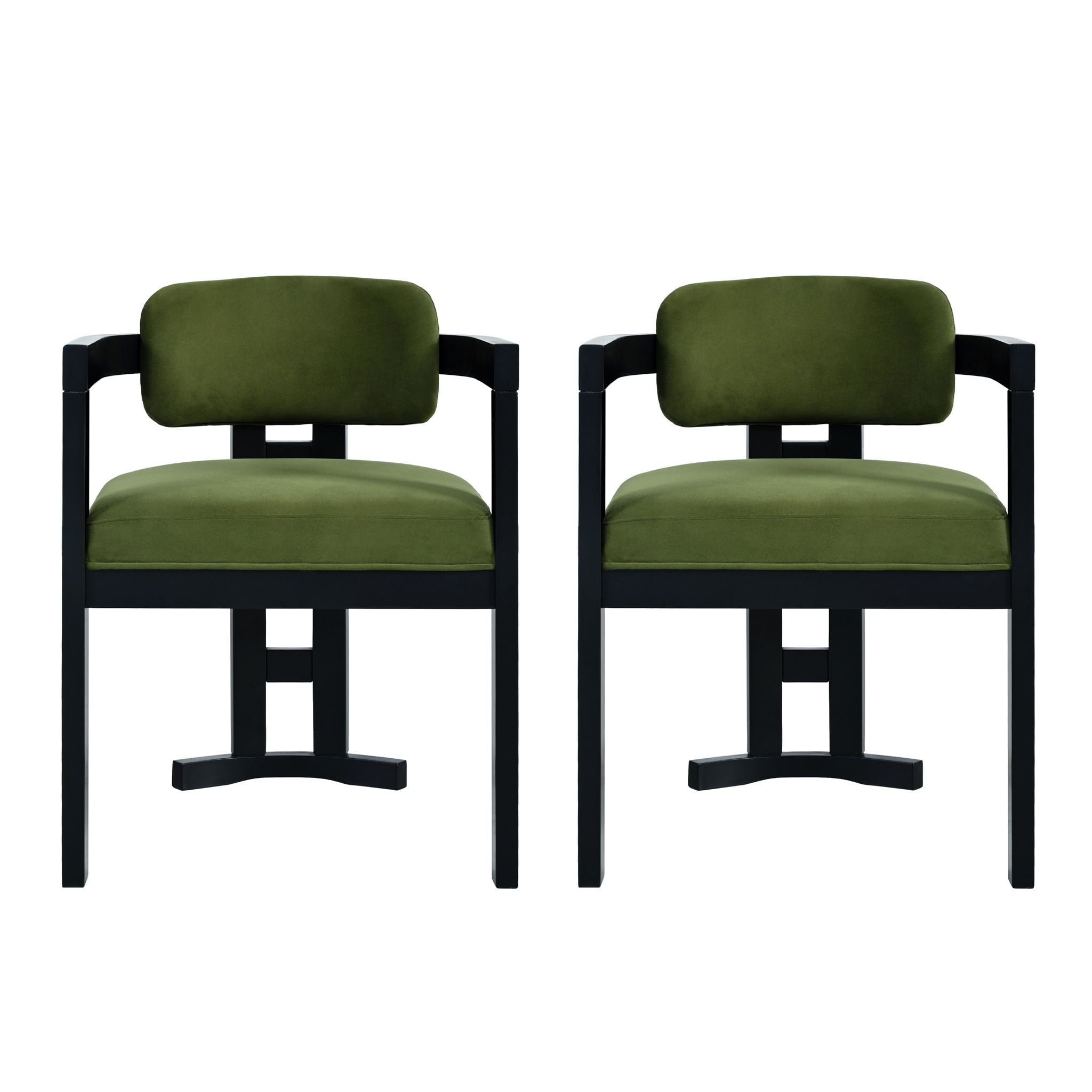 Stylish Indoor Upholstered Wood Dining Chair (Set of 2)