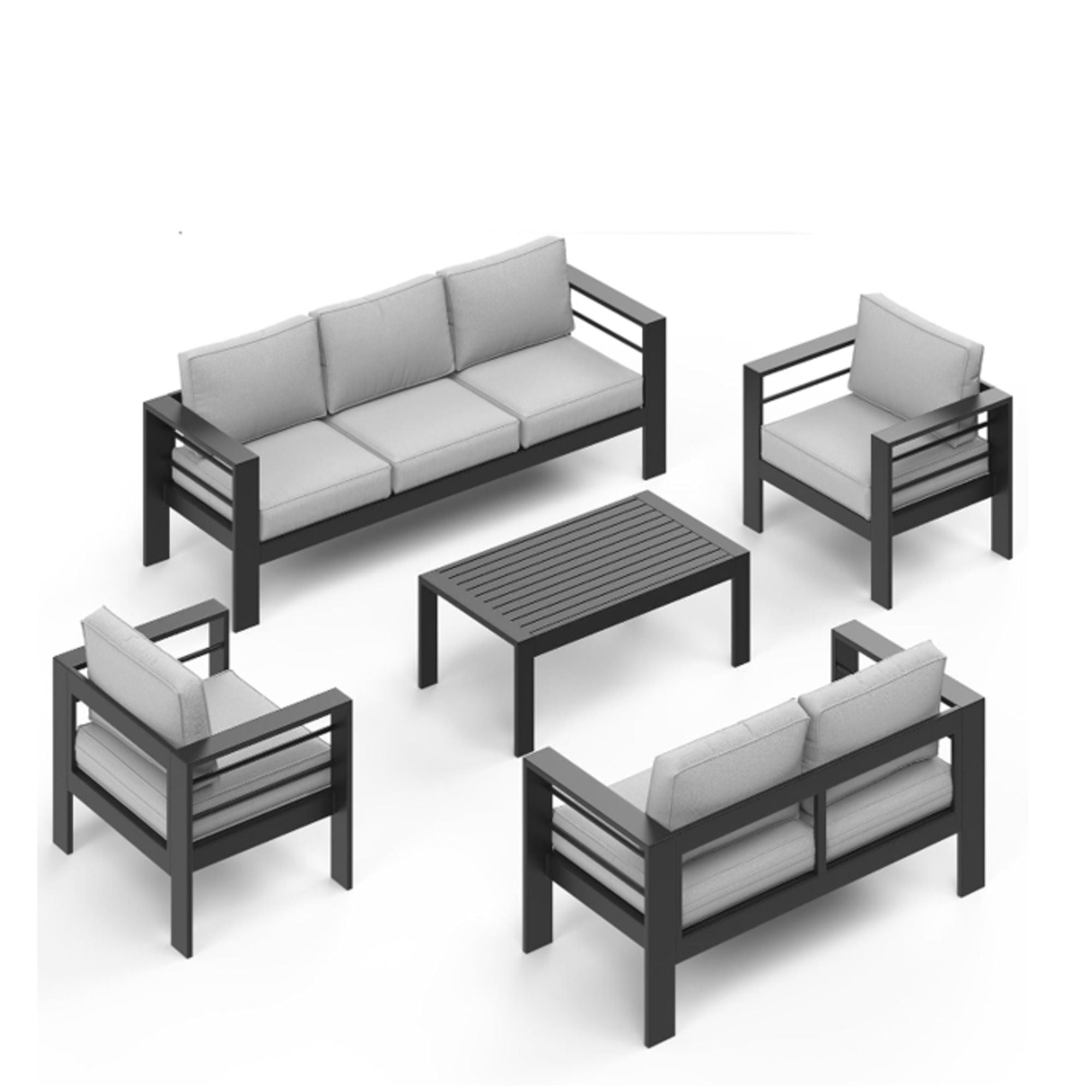 Outdoor Patio Set With All-Weather Thick Cushions