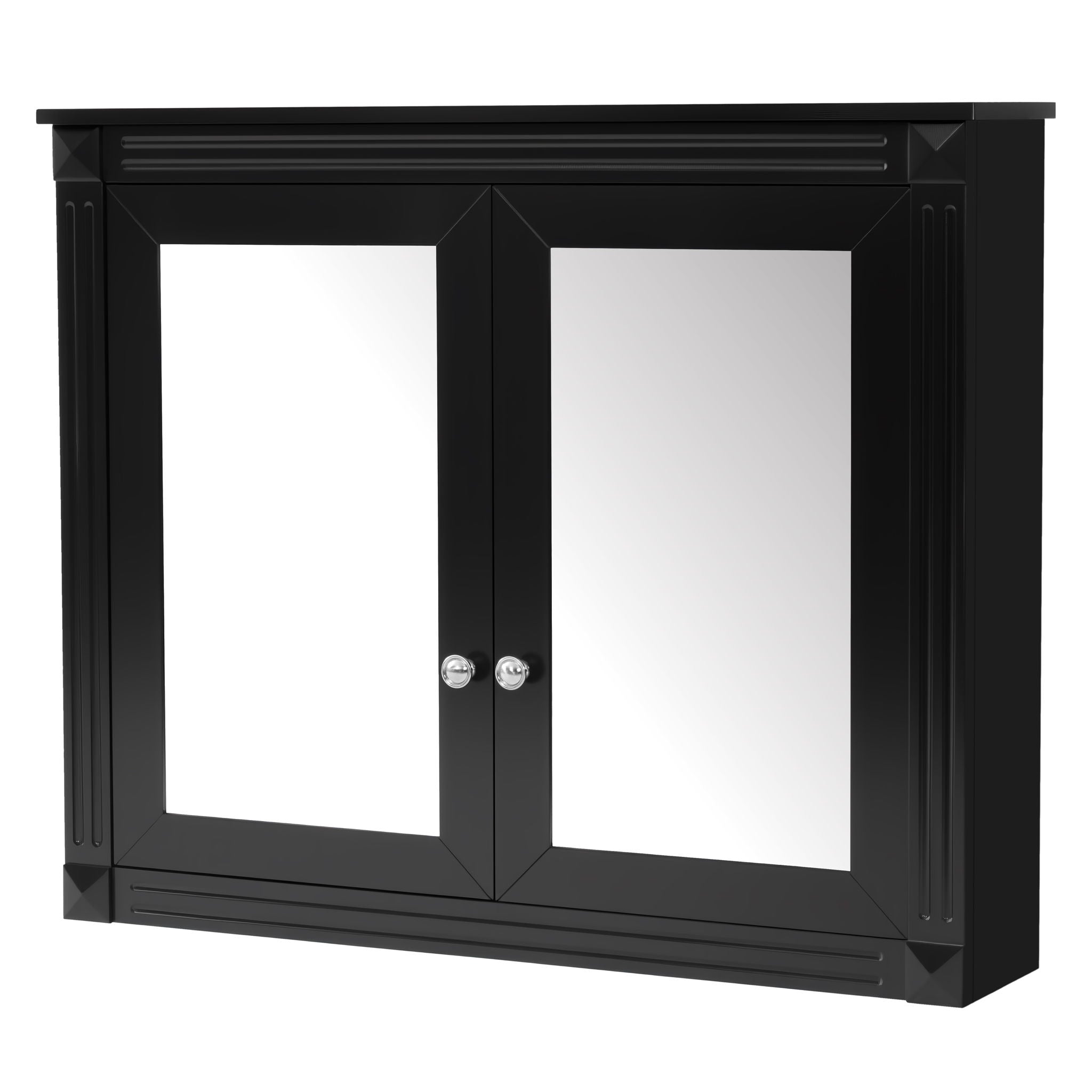 Wall-Mounted Medicine Cabinet With 2 Mirrors, Adjustable Shelves