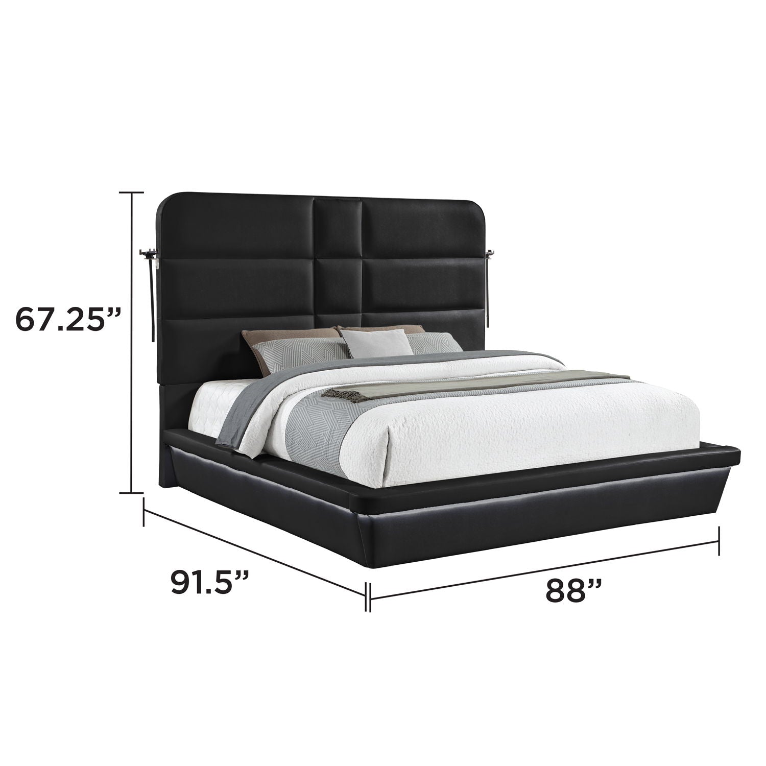 Futura - Upholstered Bed With Tall Headboard