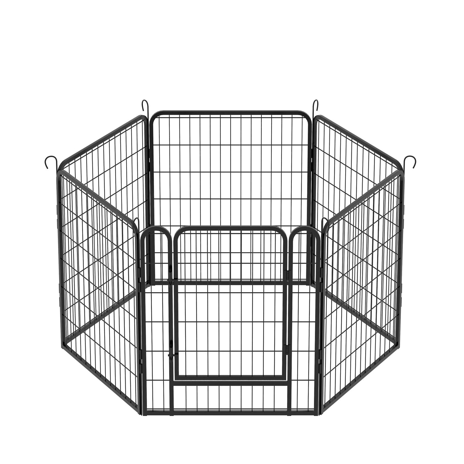 Heavy Duty Metal Playpen With Door, Dog Fence Pet Exercise Pen For Outdoor, Indoor