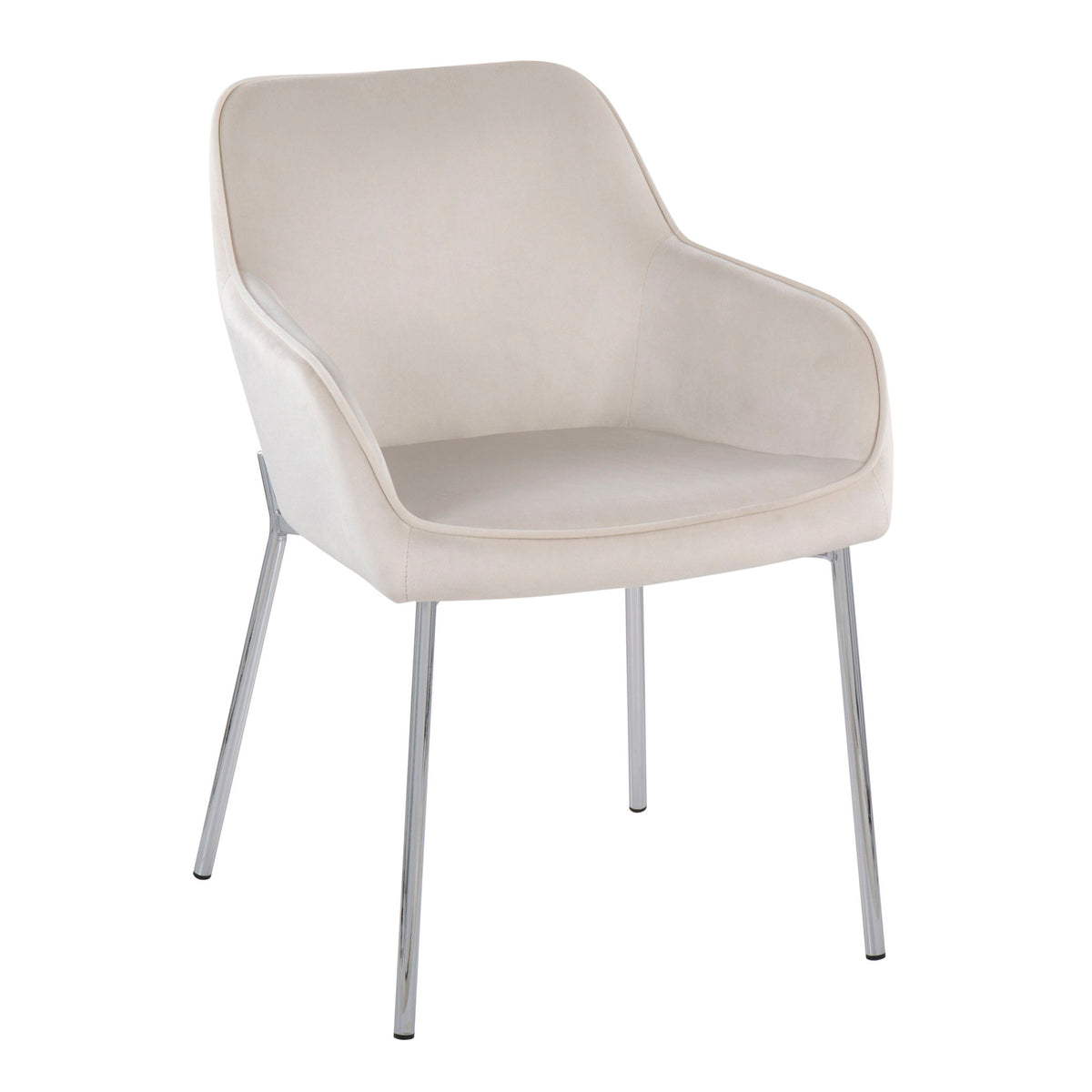 Daniella - Contemporary Dining Chair (Set of 2) - Cream