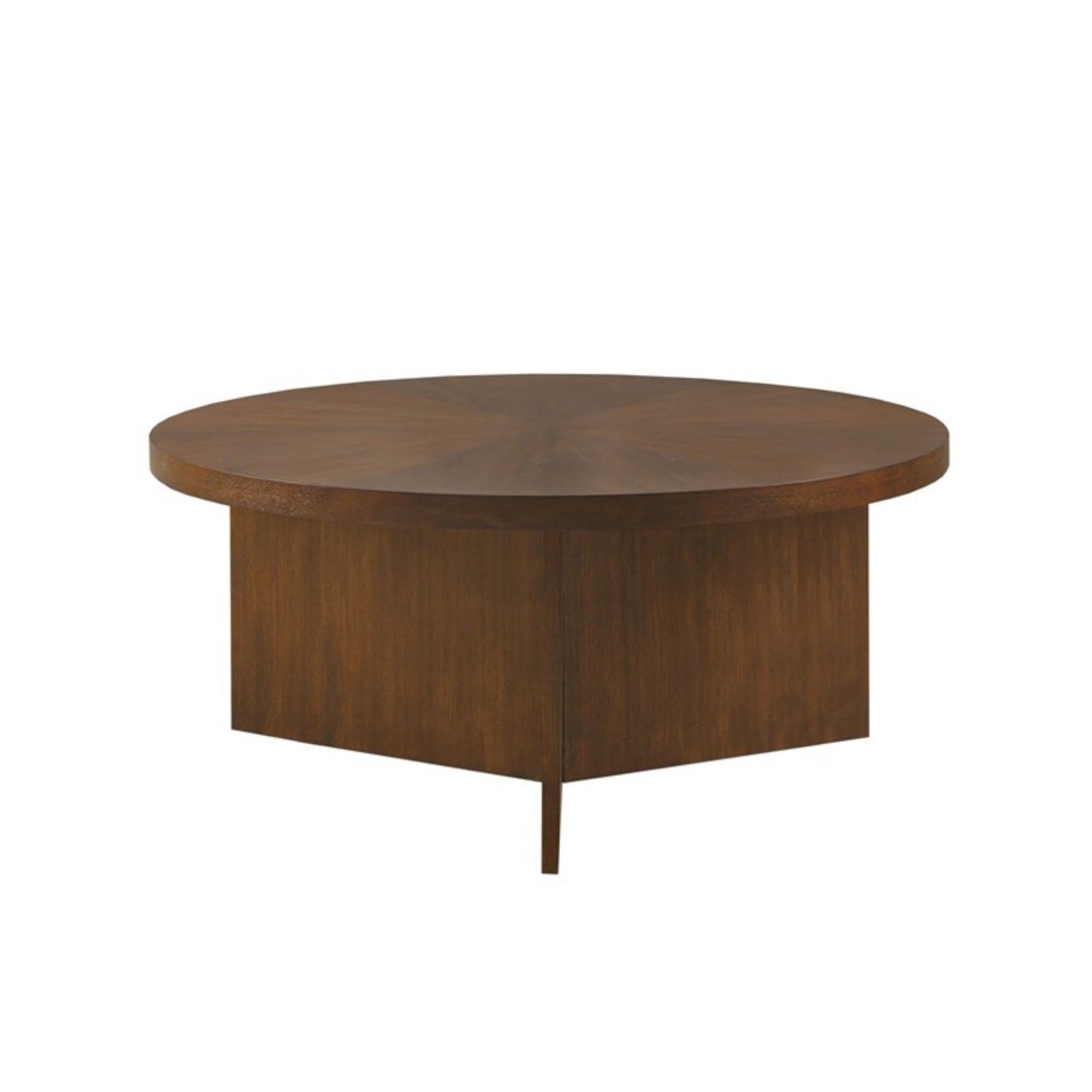 Round Coffee Table With Solid Veneer Top