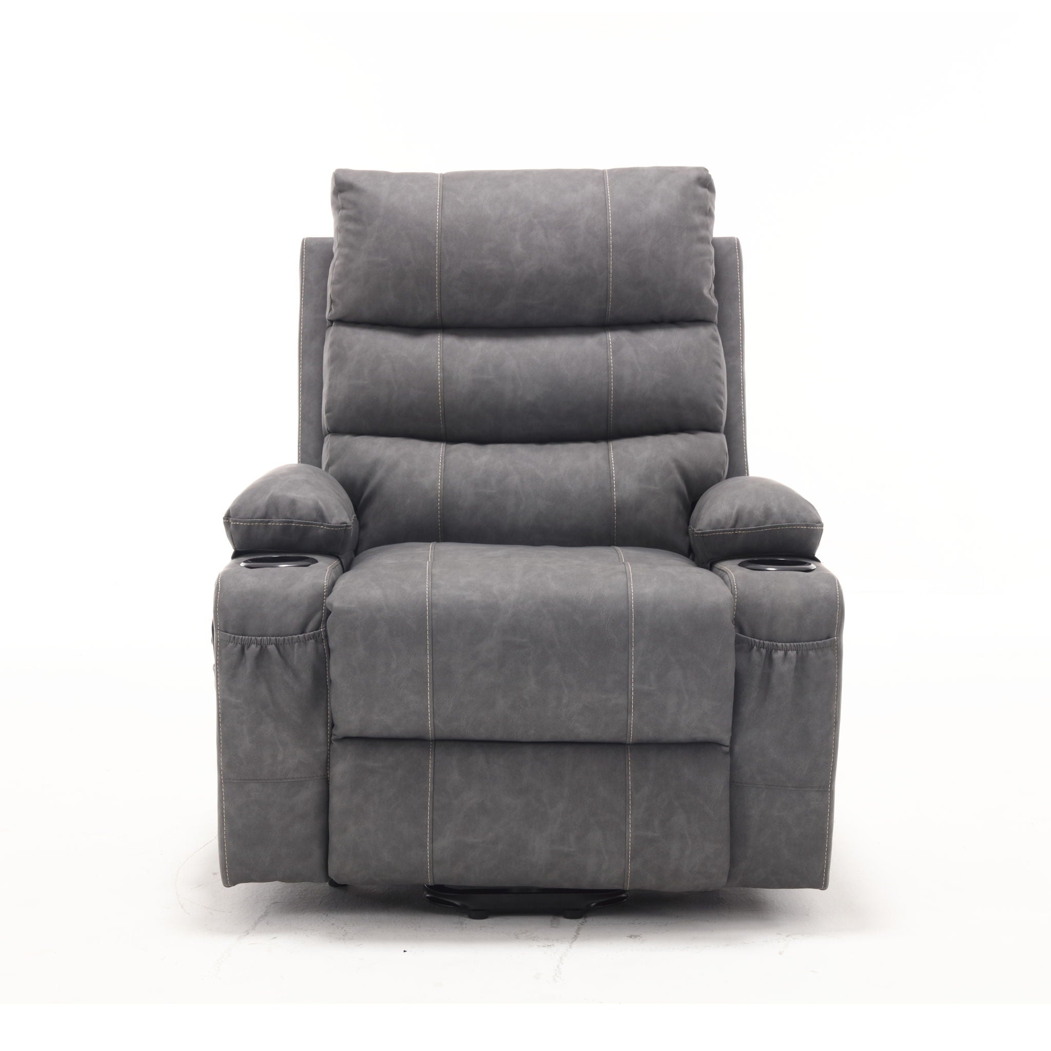 Large Size Electric Power Lift Recliner Chair Sofa With 8 Point Vibration Massage And Lumbar Heat