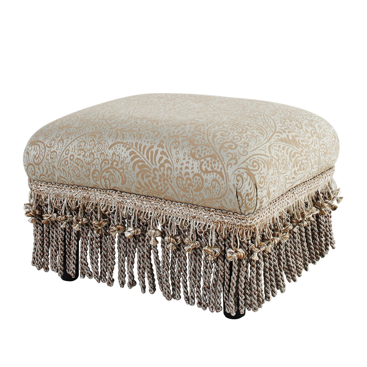 Fiona - Accent Footstool Ottoman - Beige