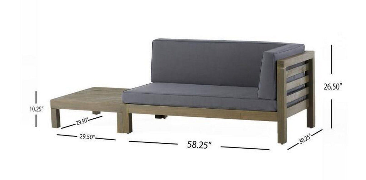 Oana - Corner Bench And Coffee Table