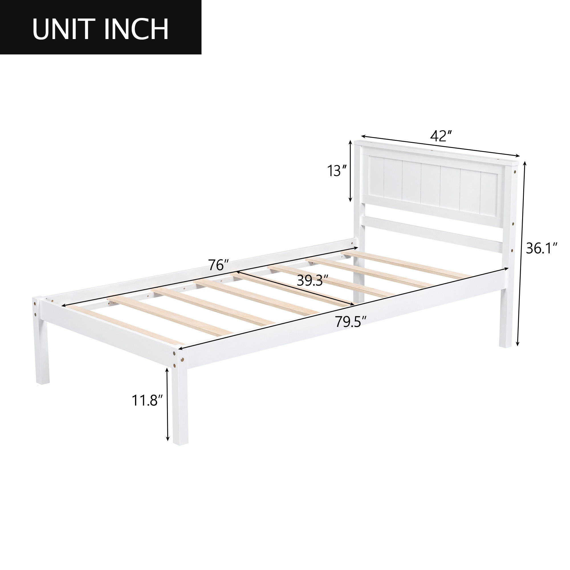 Platform Bed Frame With Headboard