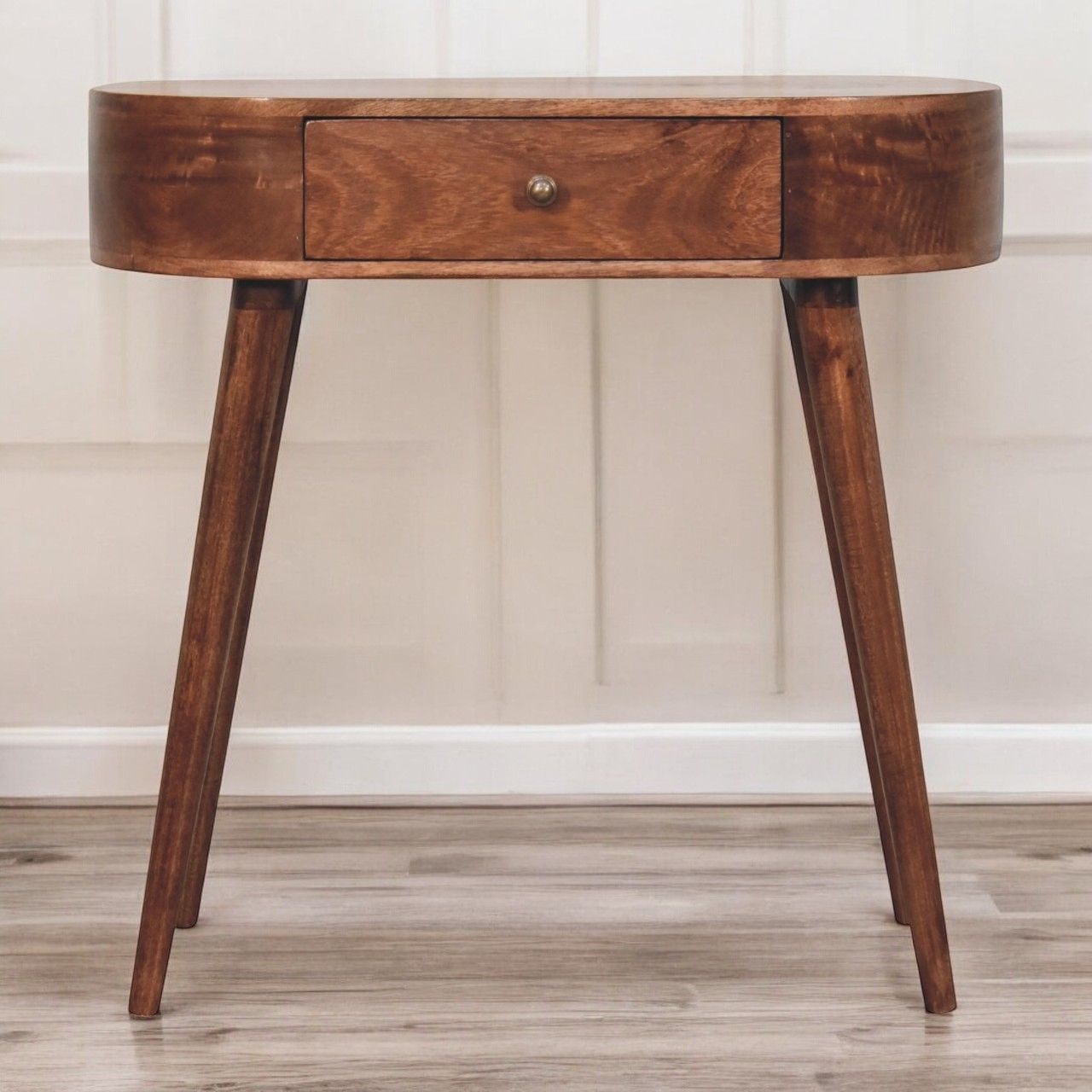 Rounded Wood Table