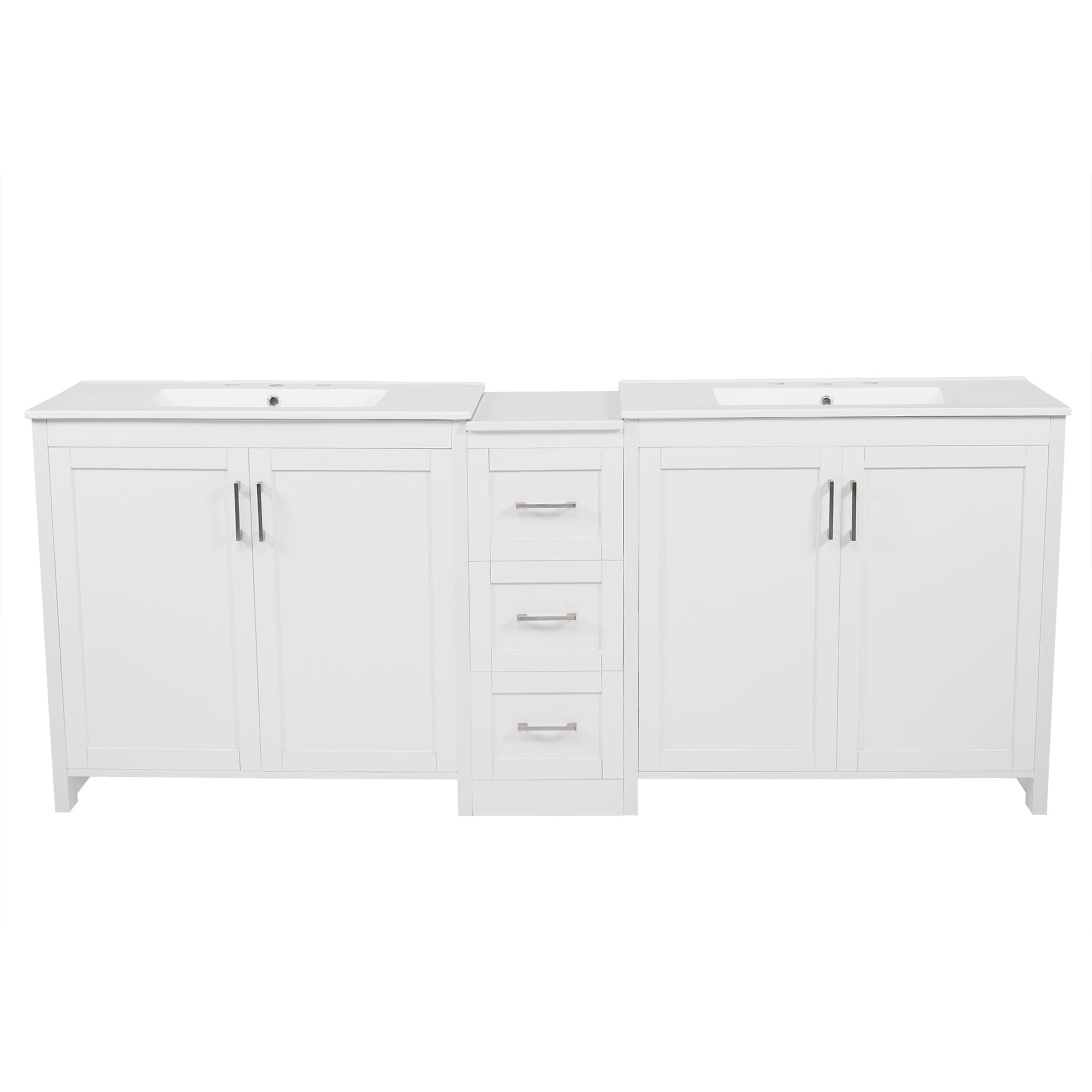 Double Sink Bathroom Vanity With Quartz Countertop