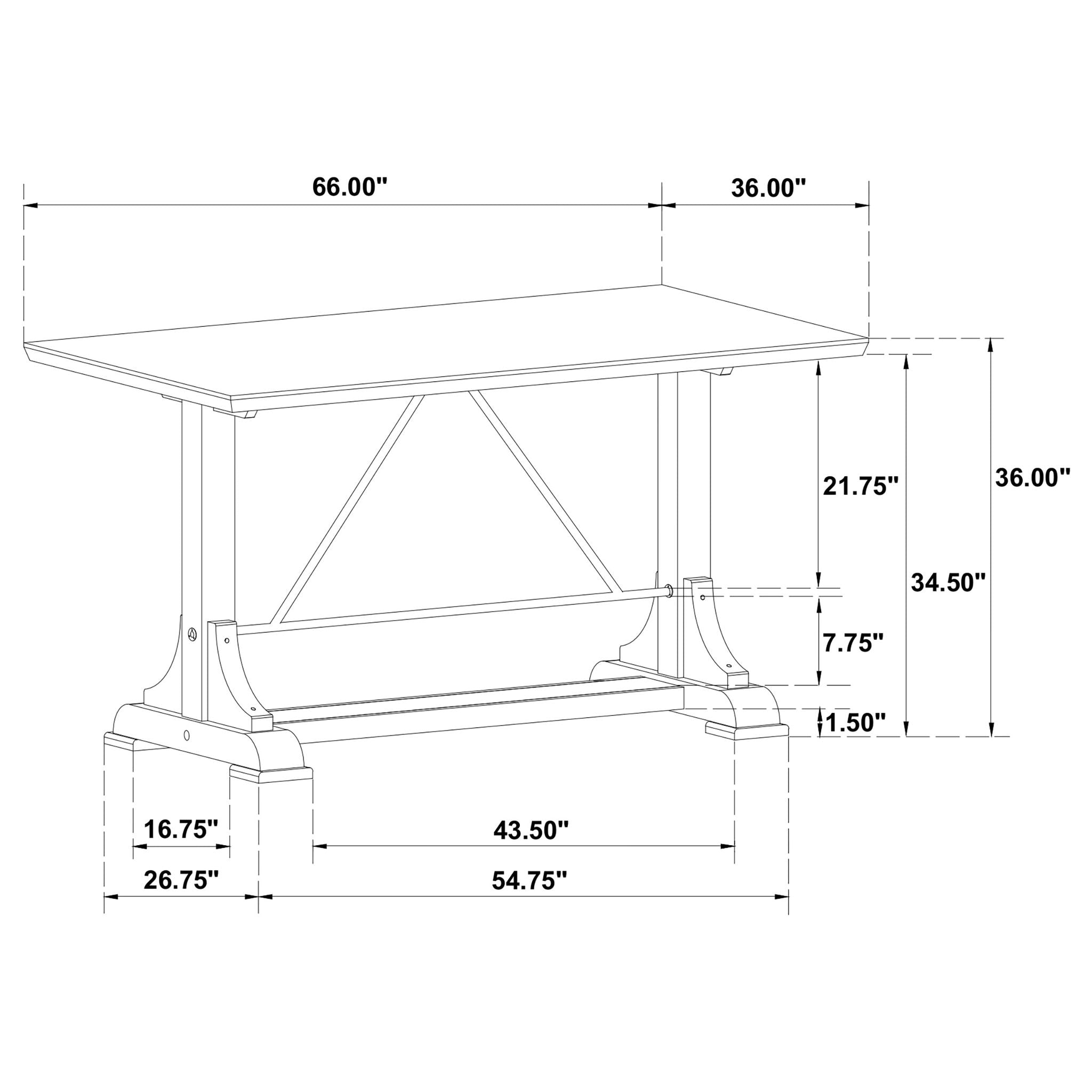 Tremont - Counter Height Dining Table - White