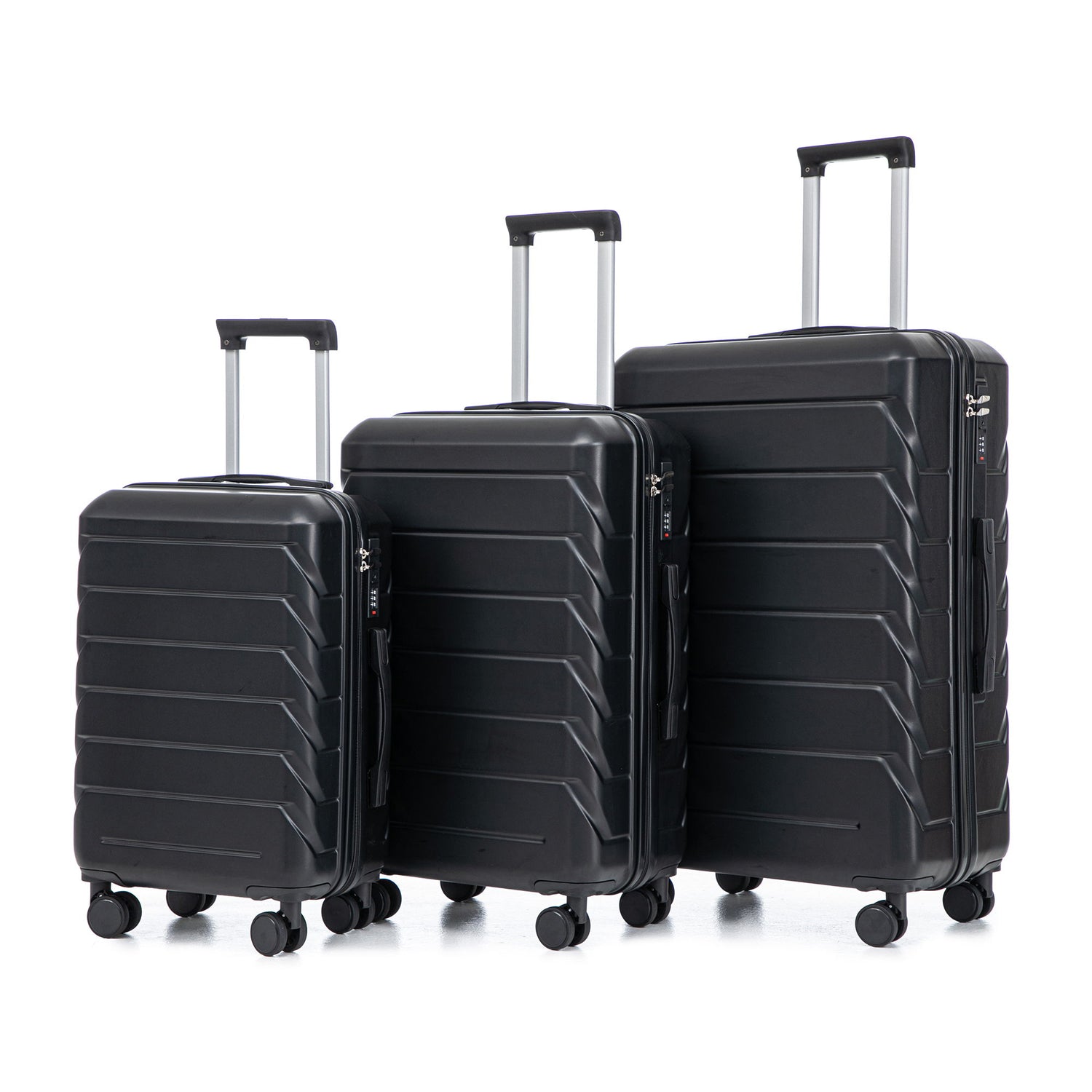3 Pieces Set 20" / 24" / 28" Spinner Wheel Luggage With Combination Lock