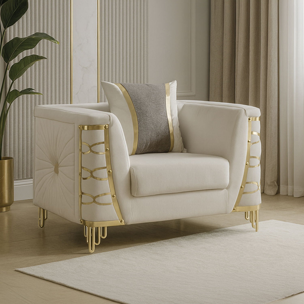 Contessa - Accent Chair - Beige