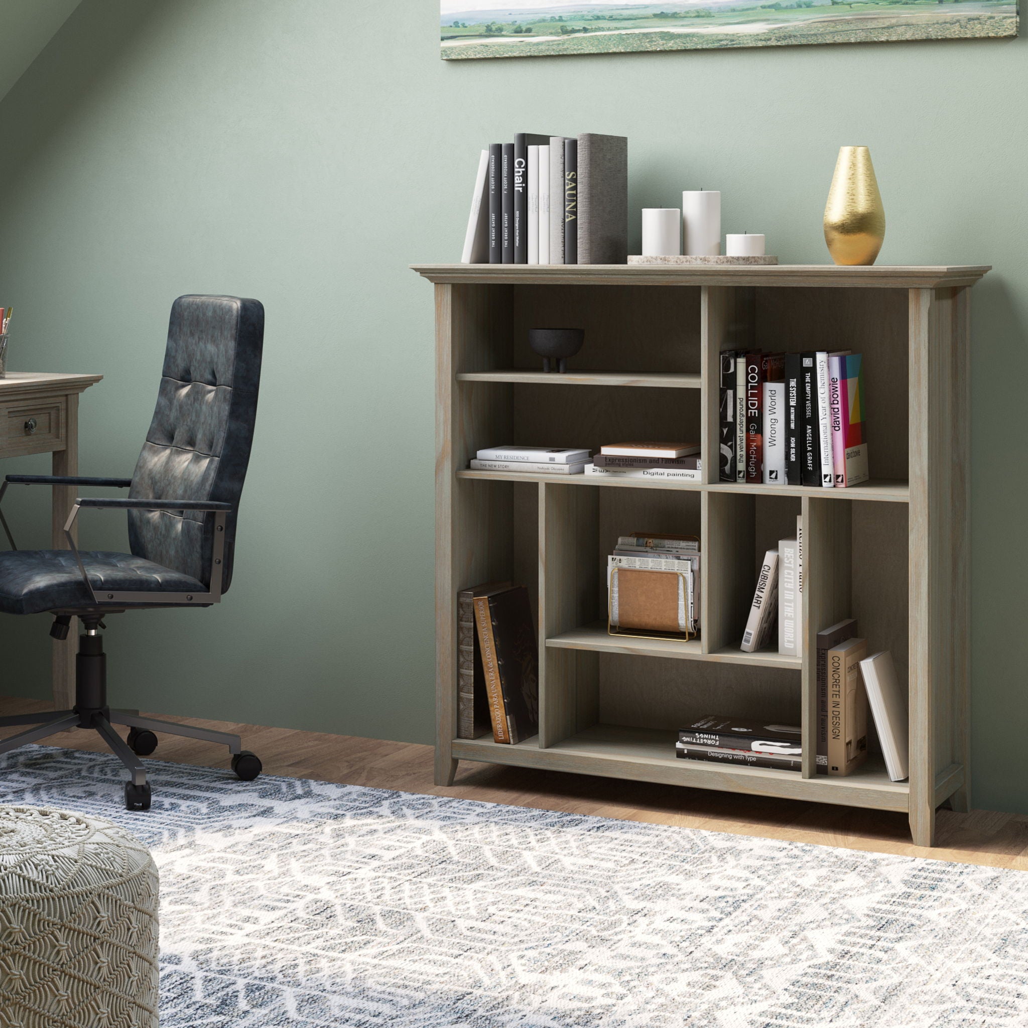 Amherst - Multi Cube Bookcase And Storage Unit - Light Brown