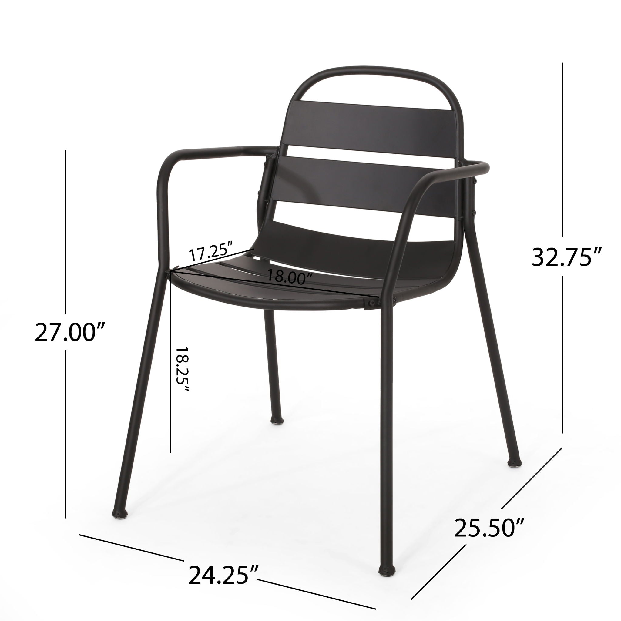Terra Nova - Bistro Set - Matte Black