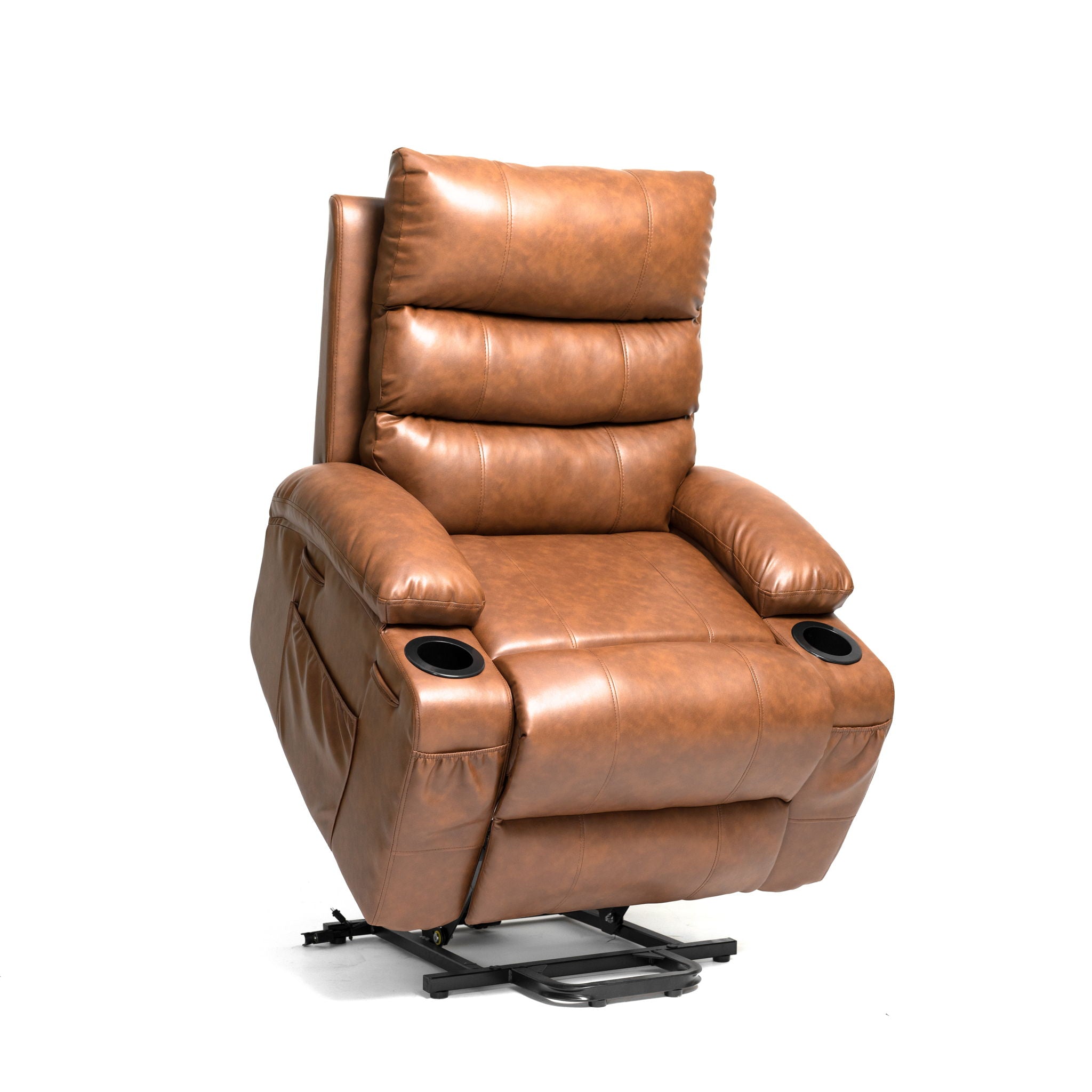 Large Size Electric Power Lift Recliner Chair Sofa With 8 Point Vibration Massage And Lumbar Heat