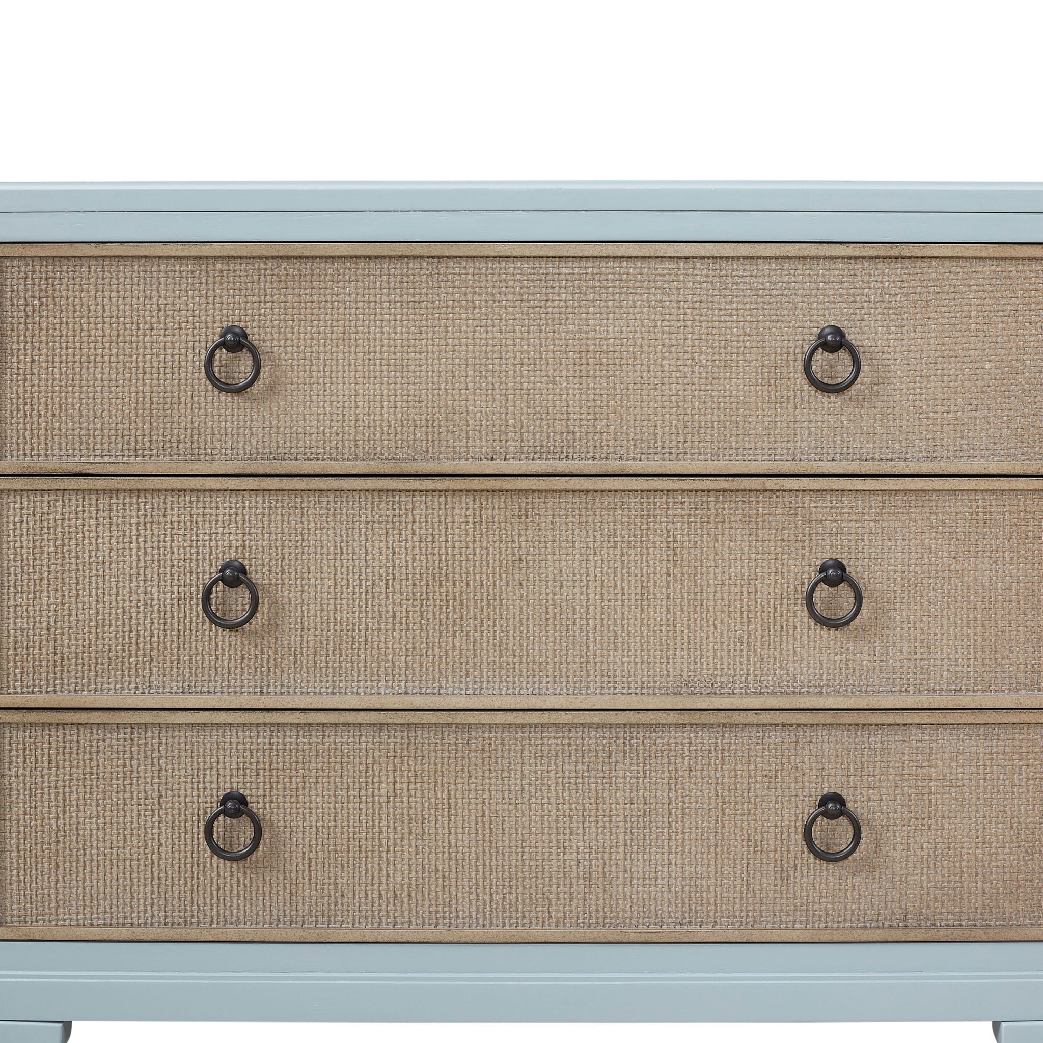 3 Drawers Hall Chest With Cane Fronts