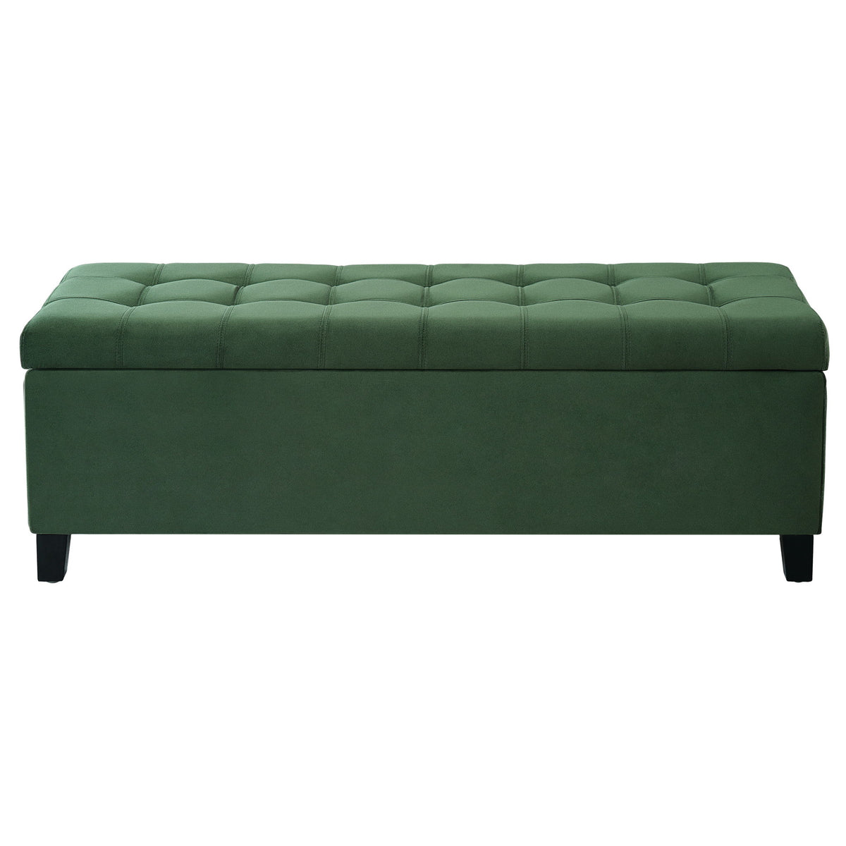 Upholstered Storage Ottoman Bench, Foot Rest For Bedroom