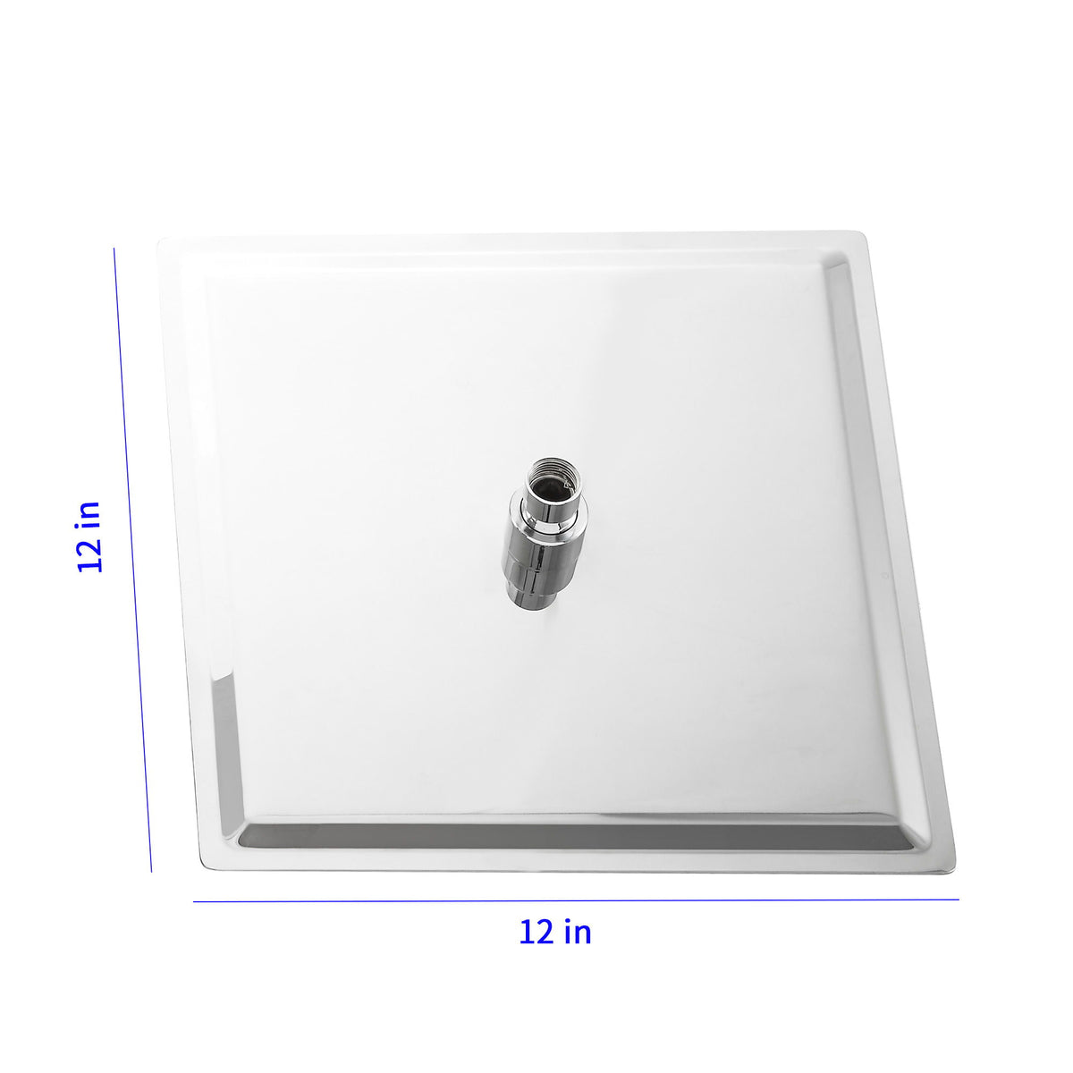 Ultra Thin Square Rainfall Shower Head Stainless Steel, Wall Or Ceiling Mount - Chrome