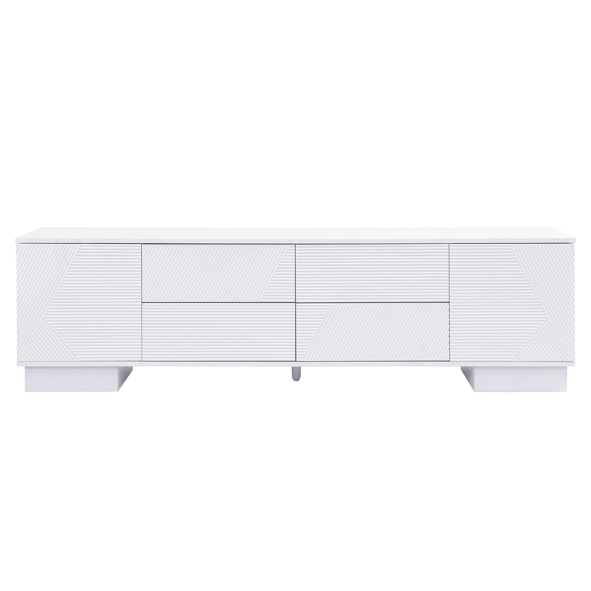 Modern TV Stand With Storage Cabinets, 4 Drawers