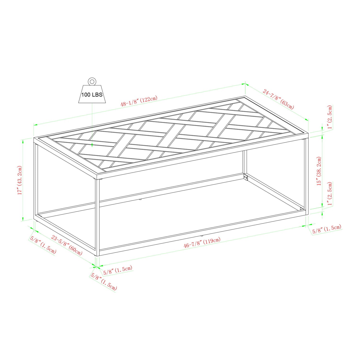 Contemporary Decorative Parquet Top Rectangle Coffee Table - Parquet Veneer