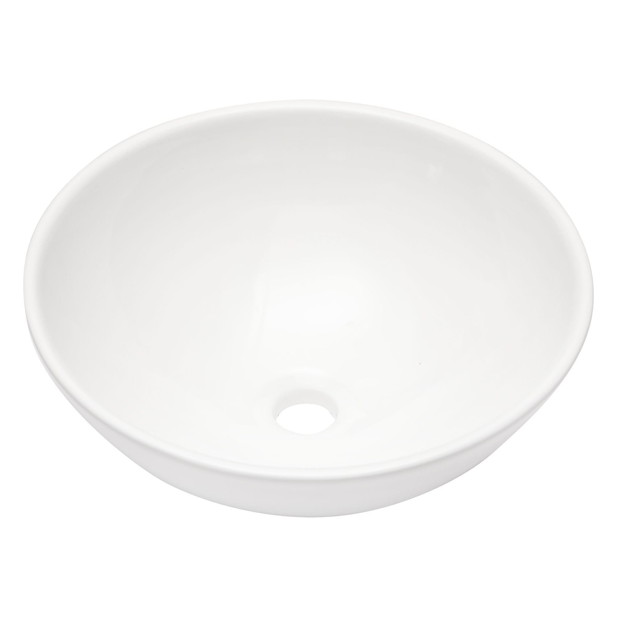 Modern Ceramic Circular Vessel Bathroom Sink