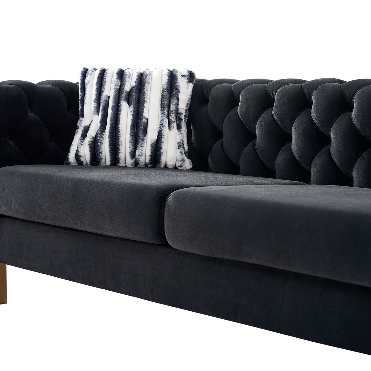 Chesterfield - Modern Tufted Living Room Sofa, 84.25&
