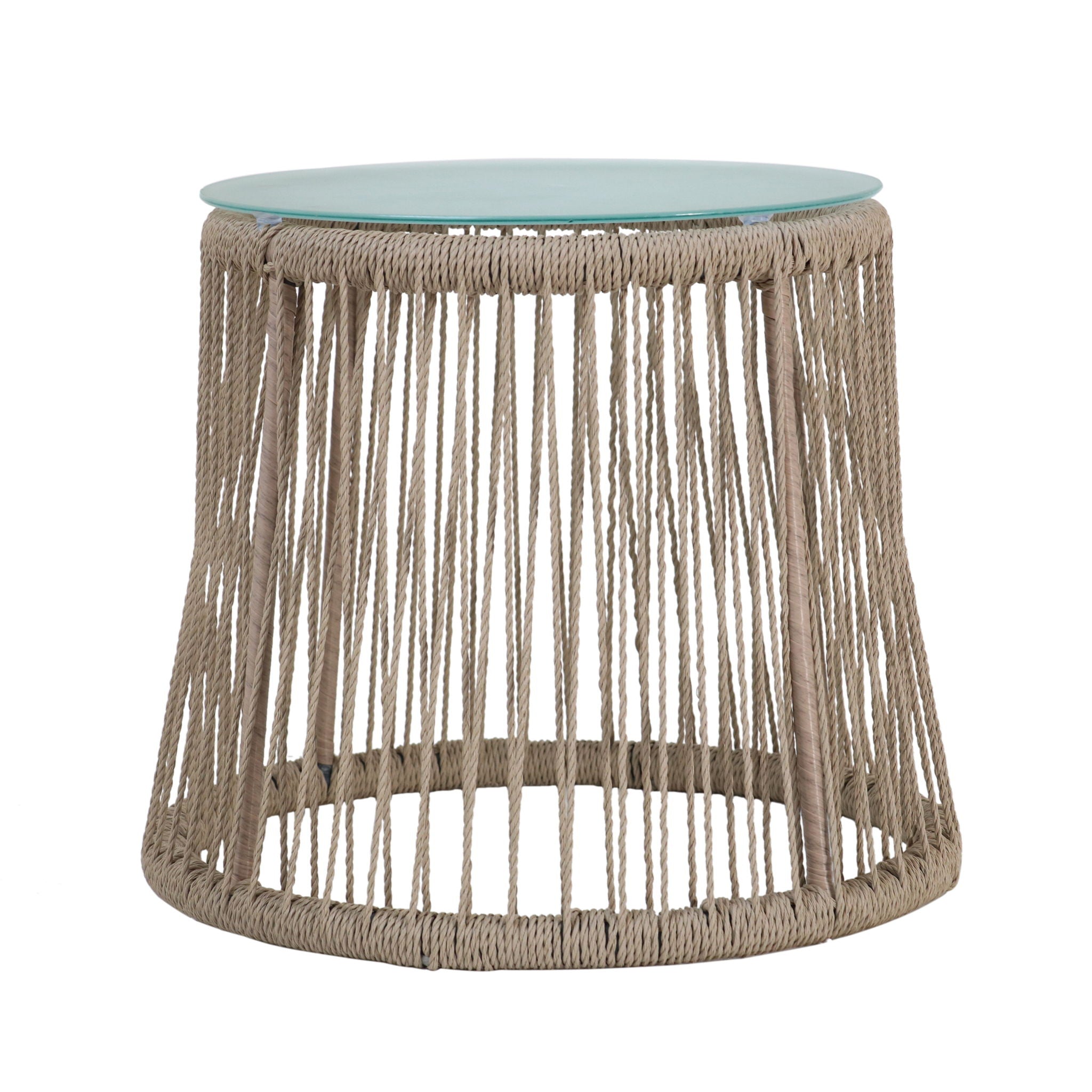 Boho Southport - Side Table With Glass Top
