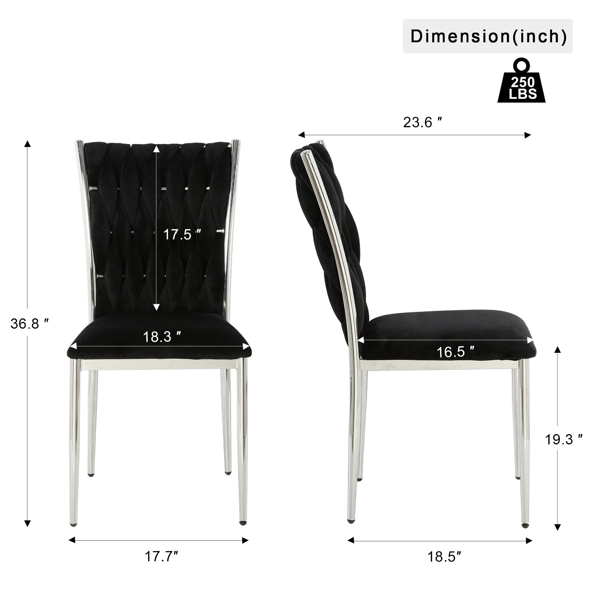 Modern Dining Chair Set For Dining Room