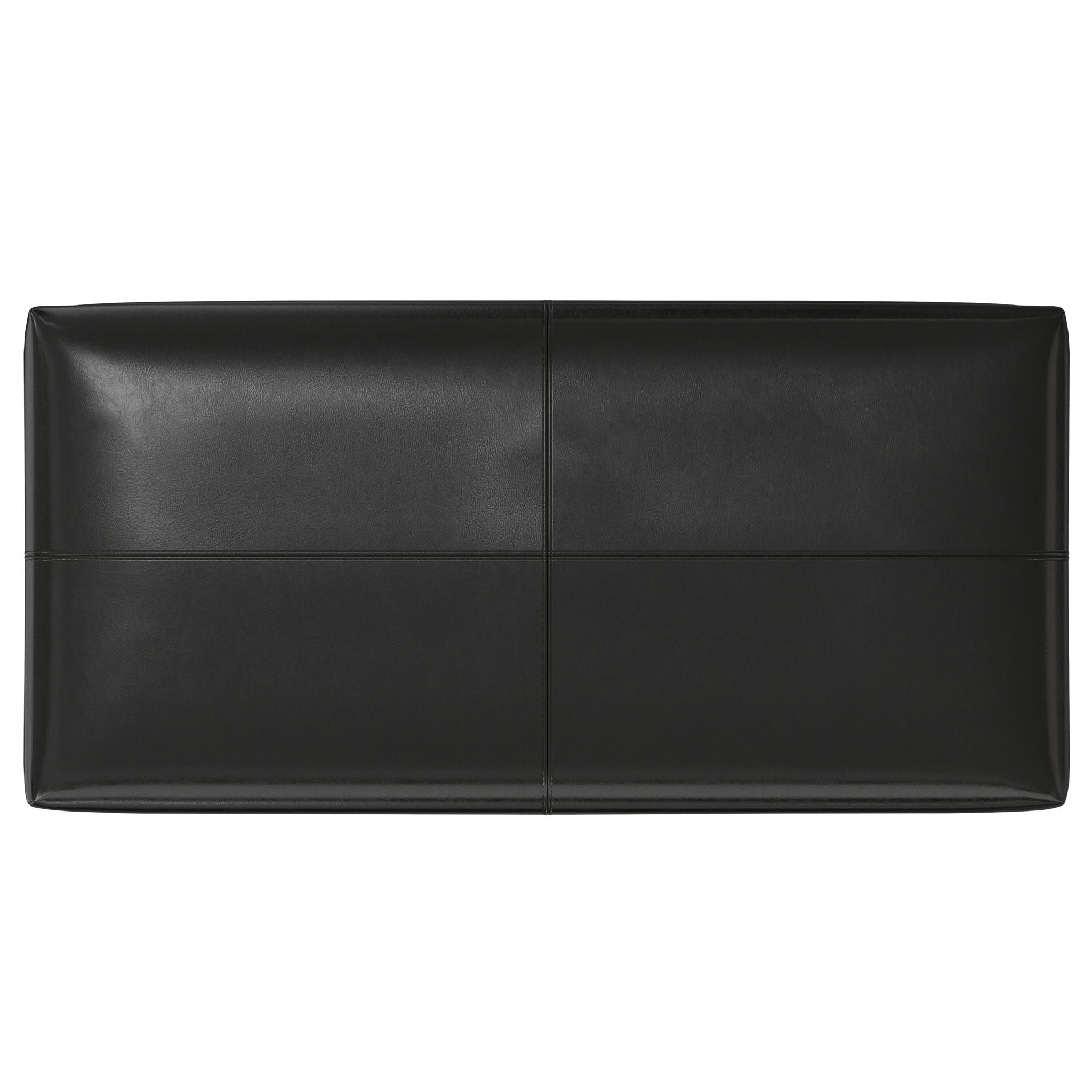 Gabbie - Rectangular Storage Ottoman - Black